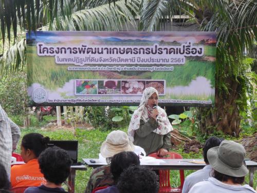ส.ป.ก.ปัตตานี  จัดโครงการพัฒนาเกษตรกรปราดเปรื่องในเขตปฏิรูปที่ดินจังหวัดปัตตานี (Smart  Farmmer) ปีงบประมาณ ๒๕๖๑