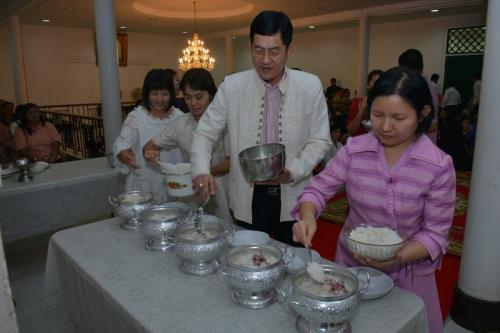พิธีทำบุญเนื่องในวันส่งท้ายปีเก่าต้อนรับปีใหม่ 2561