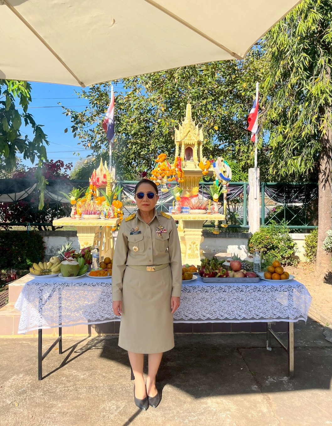 title - พิธีสักการะศาลพระภูมิประจำสำนักงาน เนื่องในโอกาสขึ้นปีใหม่ พุทธศักราช 2569