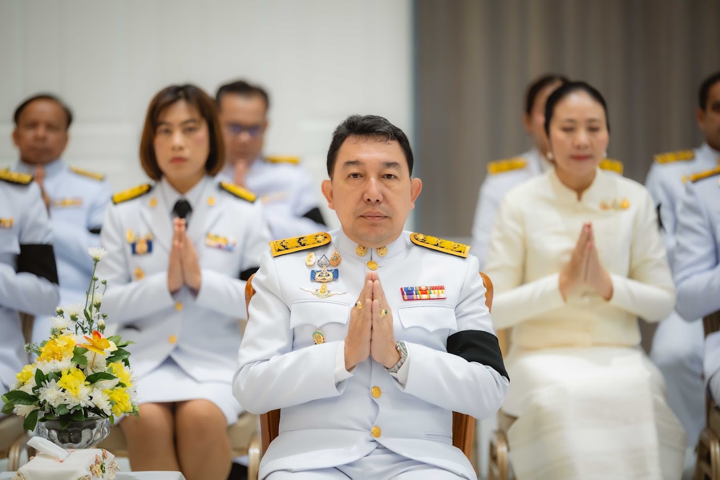 title -  สำนักงานการปฏิรูปที่ดินจังหวัดเพชรบูรณ์ เข้าร่วมพิธีวางพวงมาลา และทำบุญตักบาตรถวายเป็นพระราชกุศล เนื่องในวันนวมินทรมหาราช ประจำปี 2569 