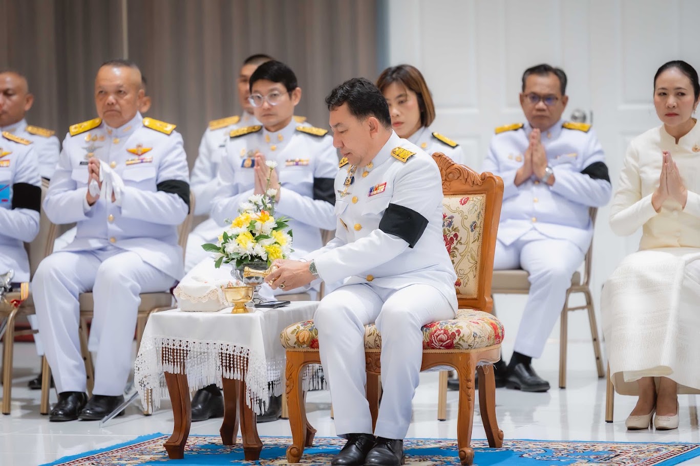 title -  สำนักงานการปฏิรูปที่ดินจังหวัดเพชรบูรณ์ เข้าร่วมพิธีวางพวงมาลา และทำบุญตักบาตรถวายเป็นพระราชกุศล เนื่องในวันนวมินทรมหาราช ประจำปี 2569 