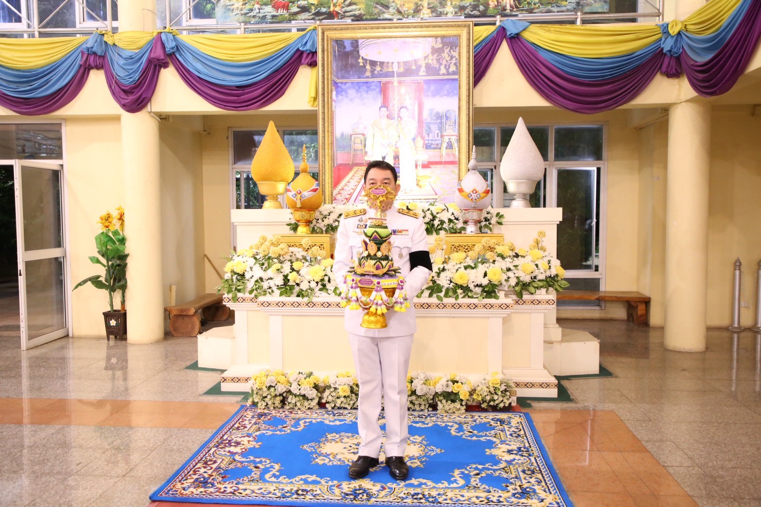 title - พิธีเชิญพุ่มดอกบัวประดิษฐ์พระราชทานถวายสักการะ “พระศรีมหาโพธิทศมราชบพิตร” เนื่องในวันวิสาขบูชา ประจำปี 2569 