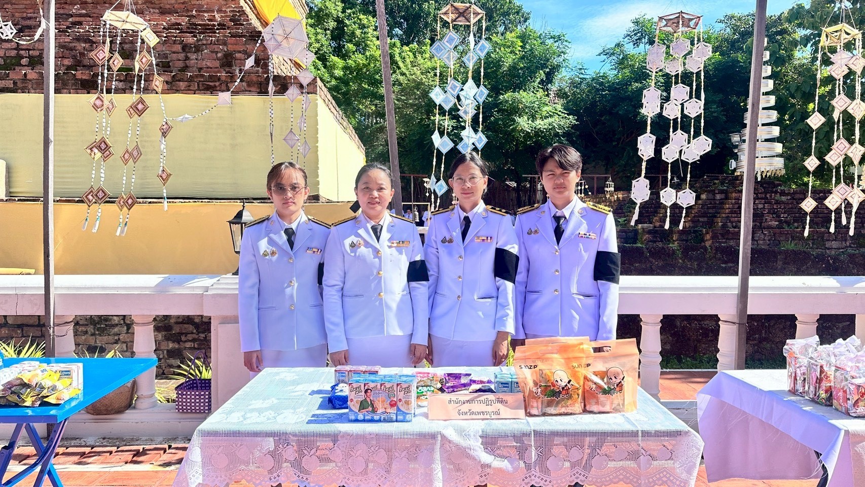 title - สำนักงานการปฏิรูปที่ดินจังหวัดเพชรบูรณ์ ร่วมพิธีบำเพ็ญกุศลปัณรสมวาร ถวายเป็นพระราชกุศลแด่สมเด็จพระเจ้าลูกเธอ สัตตมวารเจ้าฟ้าพัชรกิติยาภานเรนทิราเทพยวดี กรมหลวงราชสาริณีสิริพัชร มหาวัชรราชธิดา 
