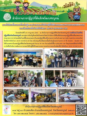 การให้สินเชื้อเงินกองทุนการปฏิรูปที่ดินเพื่อเกษตรกรรม