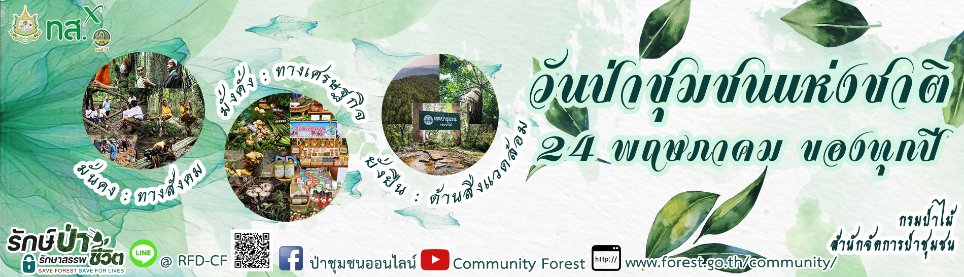 24 พฤษภาคม ของทุกปี วันป่าชุมชนแห่งชาติ