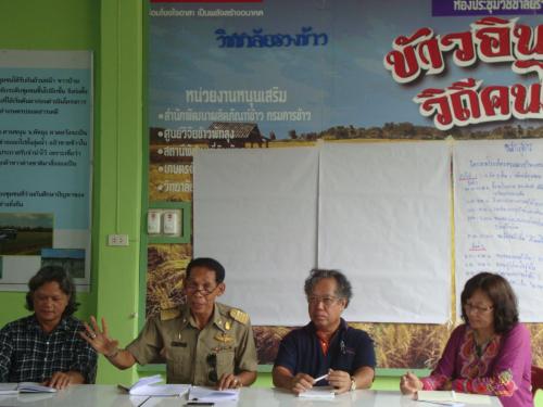 การดำเนินงานหลักสูตรโรงเรียนชาวนาต้นแบบ จังหวัดพัทลุง  