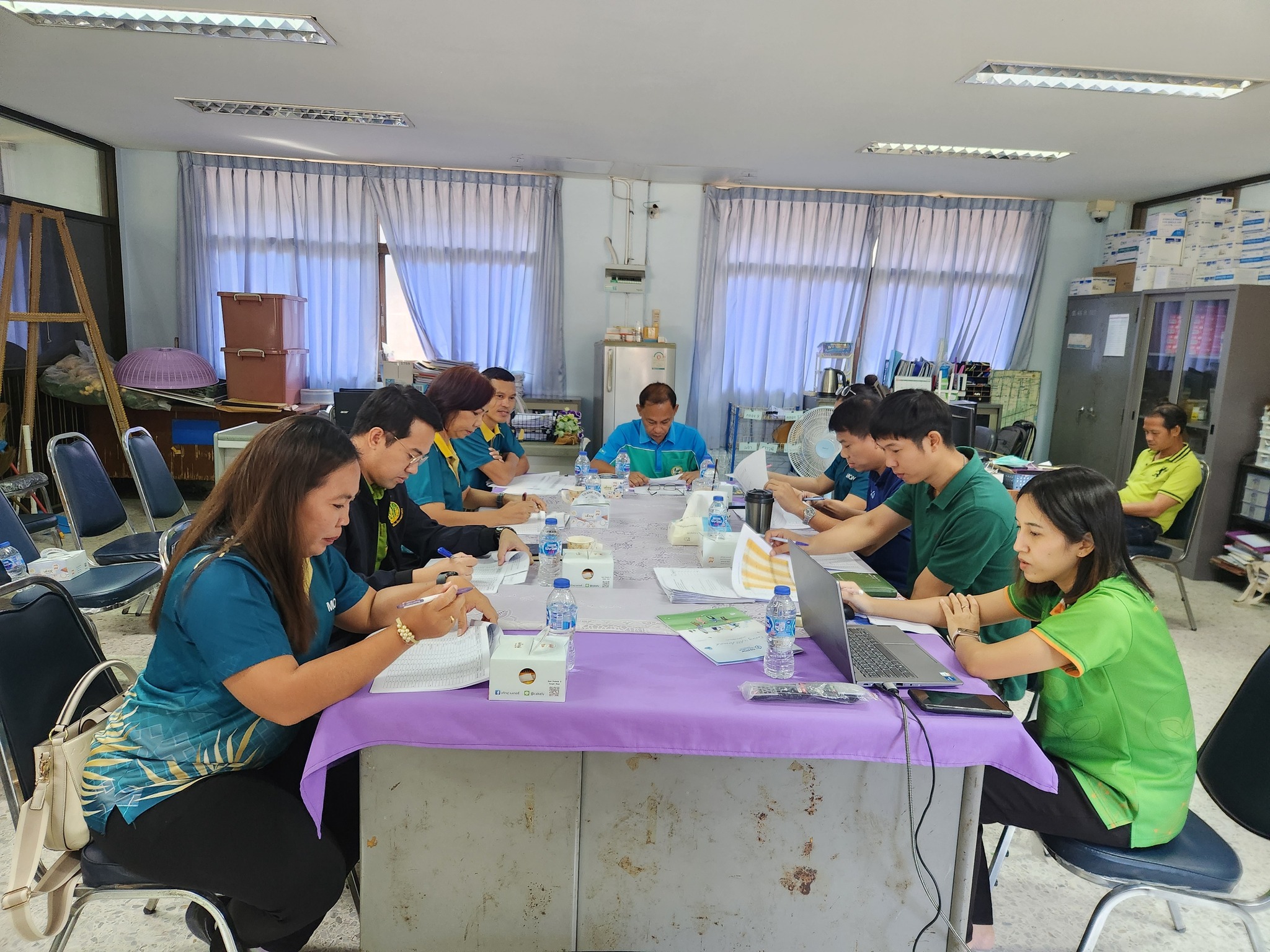 ประชุมคณะทำงานขับเคลื่อนงานด้านการเกษตรอำเภอหนองเสือ