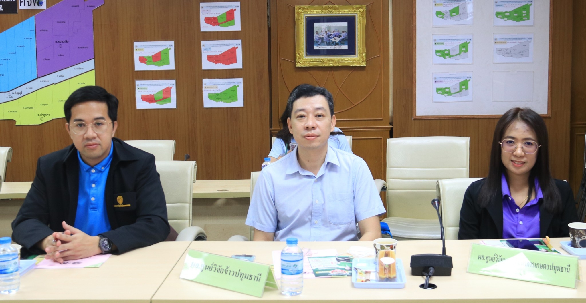 ส.ป.ก.ปทุมธานี เข้าร่วมประชุมคณะกรรมการศูนย์ติดตามและแก้ไขปัญหาภัยพิบัติด้านการเกษตร จังหวัดปทุมธานี ครั้งที่ 3/2567
