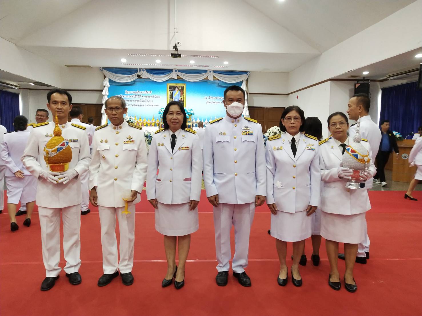 ส.ป.ก.ปทุมธานี เข้าร่วมพิธีถวายเครื่องราชสักการะและวางพานพุ่ม และพิธีจุดเทียนถวายพระพรชัยมงคล งานเฉลิมพระเกียรติสมเด็จพระนางเจ้าสิริกิติ์ พระบรมราชินีนาถ พระบรมราชชนนีพันปีหลวง เนื่องในโอกาสวันเฉลิมพระชนมพรรษา 12 สิงหาคม 2567