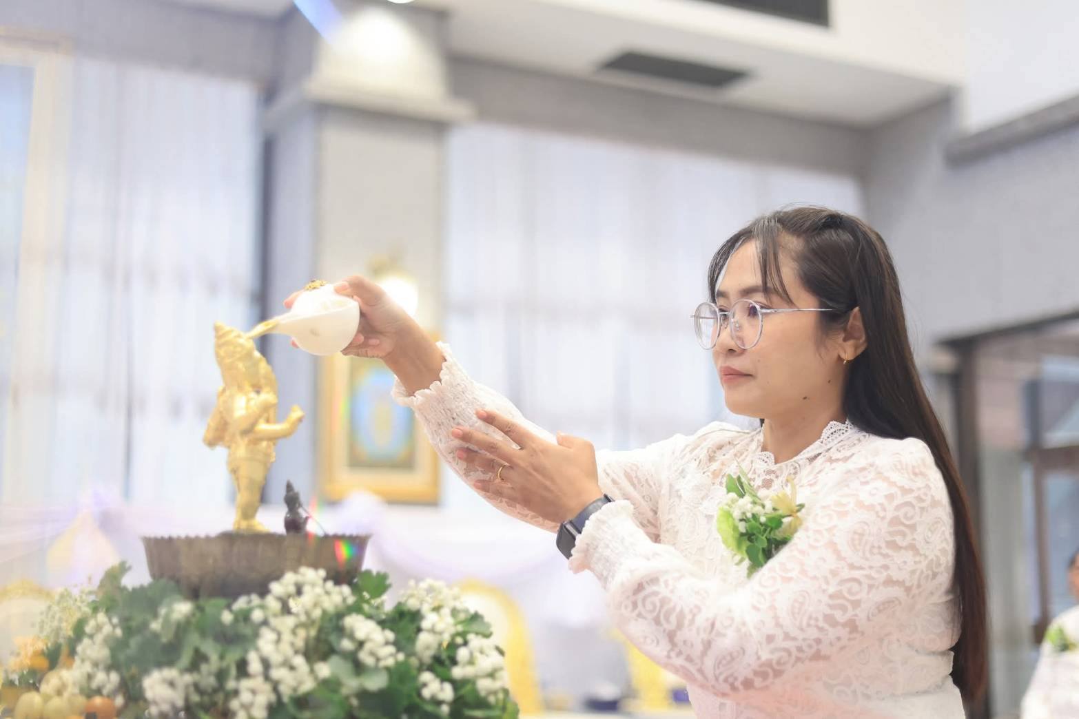 title - เข้าร่วมกิจกรรมไหว้ครูช่างฯ เพื่อเป็นการน้อมรำลึกถึงบุญคุณครู อาจารย์  โดยมี นายเศรษฐเกียรติ กระจ่างวงษ์ เลขาธิการ ส.ป.ก. เป็นประธานในพิธี