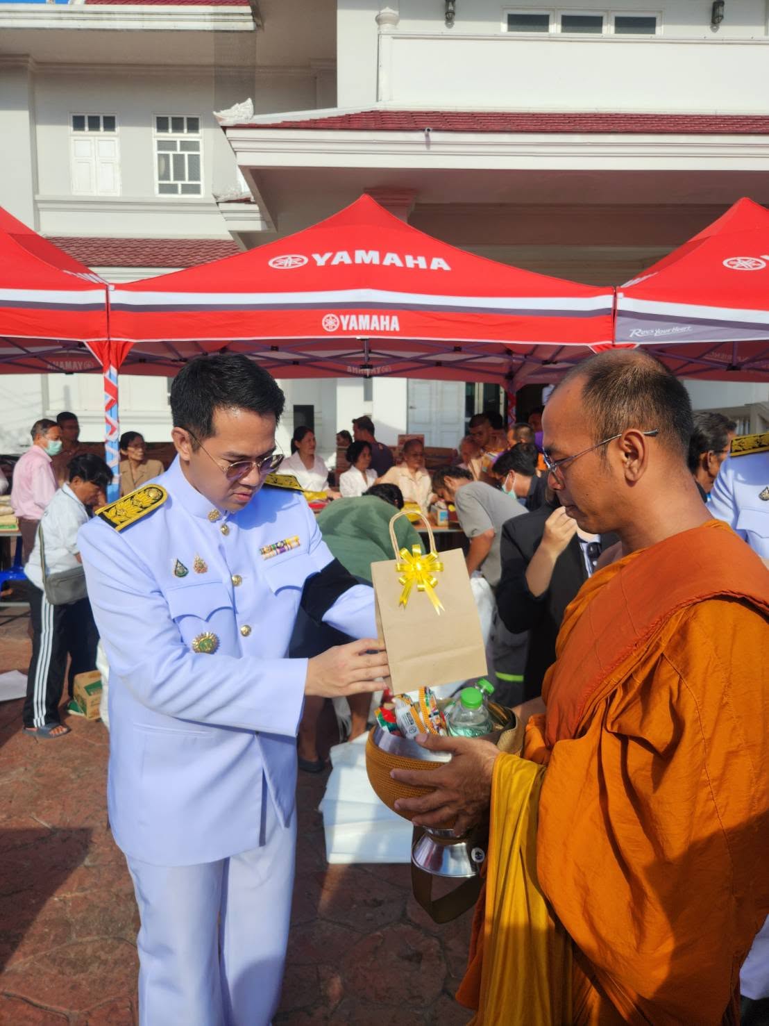 title -  ร่วมพิธีเจริญพระพุทธมนต์และทำบุญตักบาตรถวายพระกุศล เนื่องในโอกาสฉลองพระชนมายุ ๙๙ พรรษา สมเด็จพระอริยวงศาคตญาณ สมเด็จพระสังฆราช สกลมหาสังฆปริณายก ณ ตำหนักชินวร วัดชินวรารามวรวิหาร ตำบลบางขะแยง อำเภอเมืองปทุมธานี จังหวัดปทุมธานี