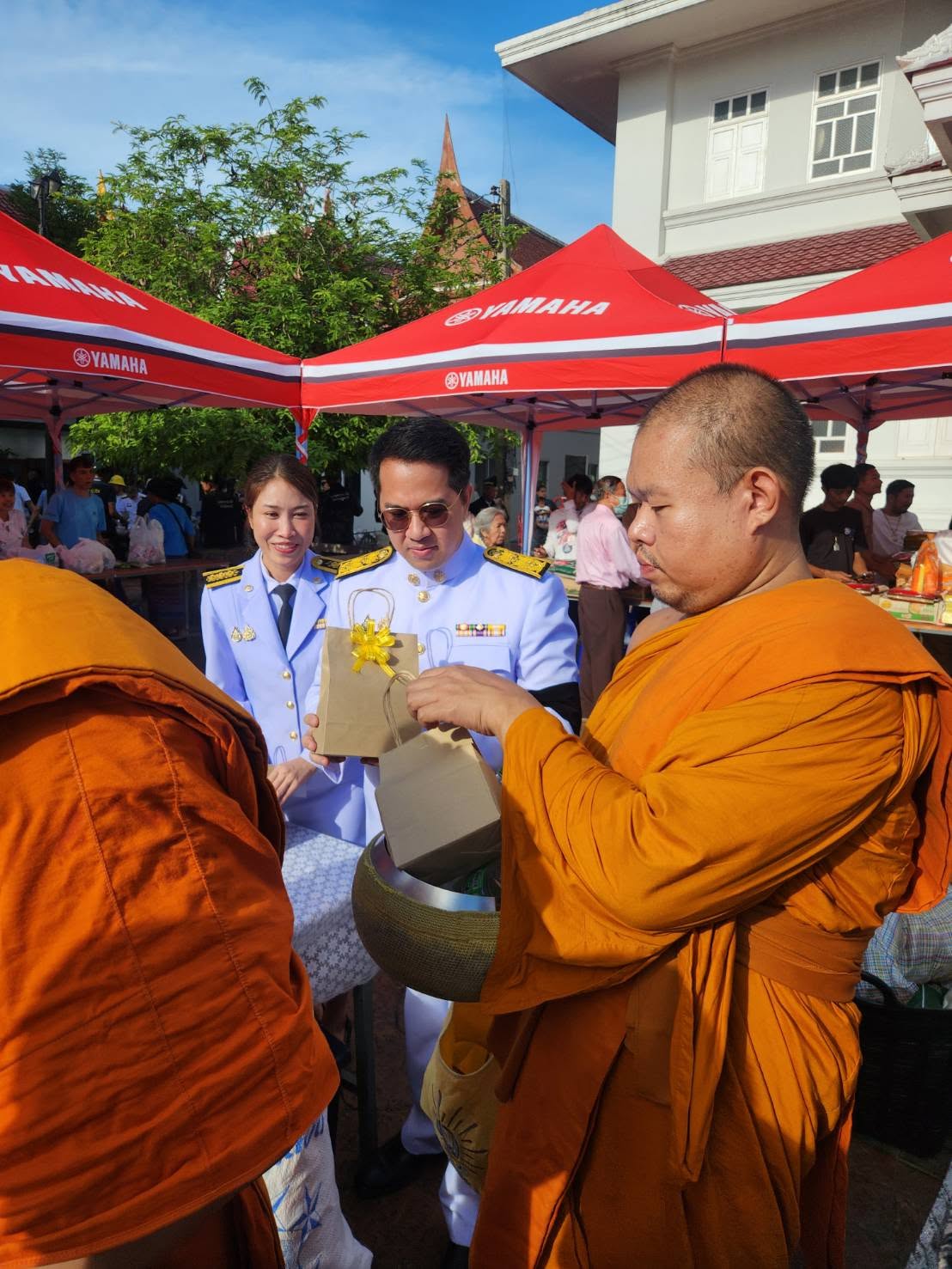 title -  ร่วมพิธีเจริญพระพุทธมนต์และทำบุญตักบาตรถวายพระกุศล เนื่องในโอกาสฉลองพระชนมายุ ๙๙ พรรษา สมเด็จพระอริยวงศาคตญาณ สมเด็จพระสังฆราช สกลมหาสังฆปริณายก ณ ตำหนักชินวร วัดชินวรารามวรวิหาร ตำบลบางขะแยง อำเภอเมืองปทุมธานี จังหวัดปทุมธานี