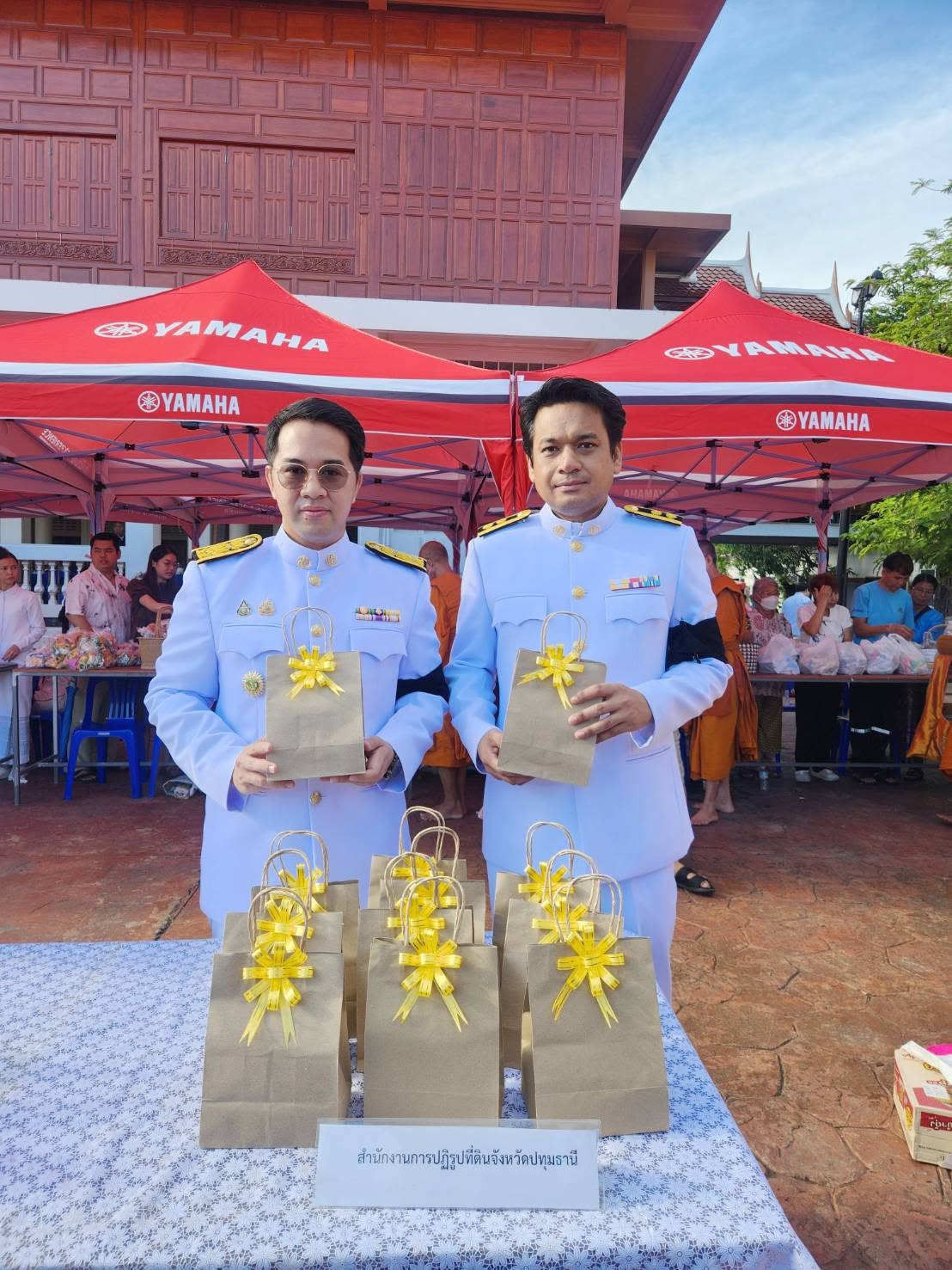 title -  ร่วมพิธีเจริญพระพุทธมนต์และทำบุญตักบาตรถวายพระกุศล เนื่องในโอกาสฉลองพระชนมายุ ๙๙ พรรษา สมเด็จพระอริยวงศาคตญาณ สมเด็จพระสังฆราช สกลมหาสังฆปริณายก ณ ตำหนักชินวร วัดชินวรารามวรวิหาร ตำบลบางขะแยง อำเภอเมืองปทุมธานี จังหวัดปทุมธานี