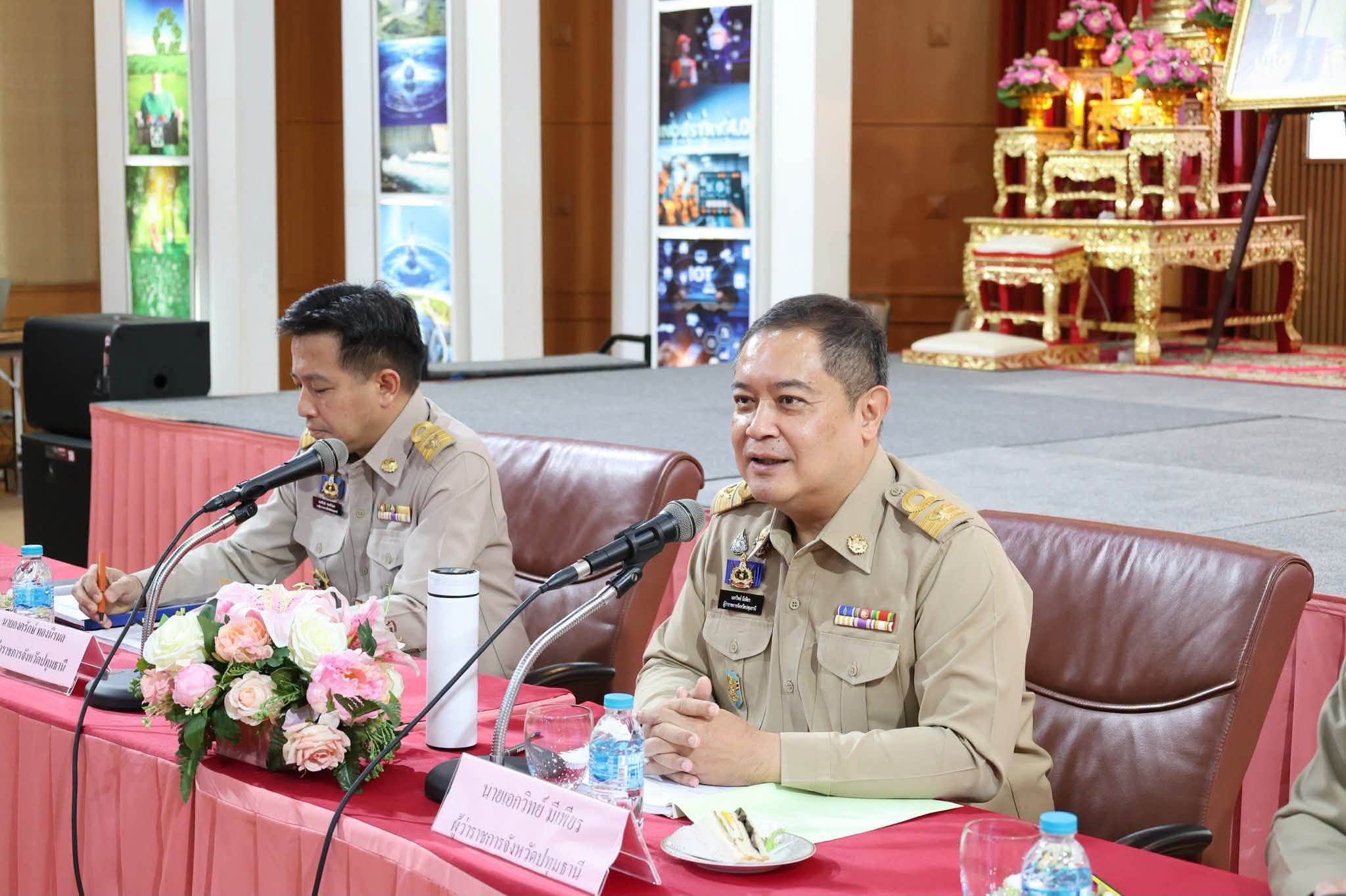 เข้าร่วมประชุมคณะกรมการจังหวัดและหัวหน้าส่วนราชการฯ จังหวัดปทุมธานี ประจำเดือนมิถุนายน 2569 ครั้งที่ 6/2569 