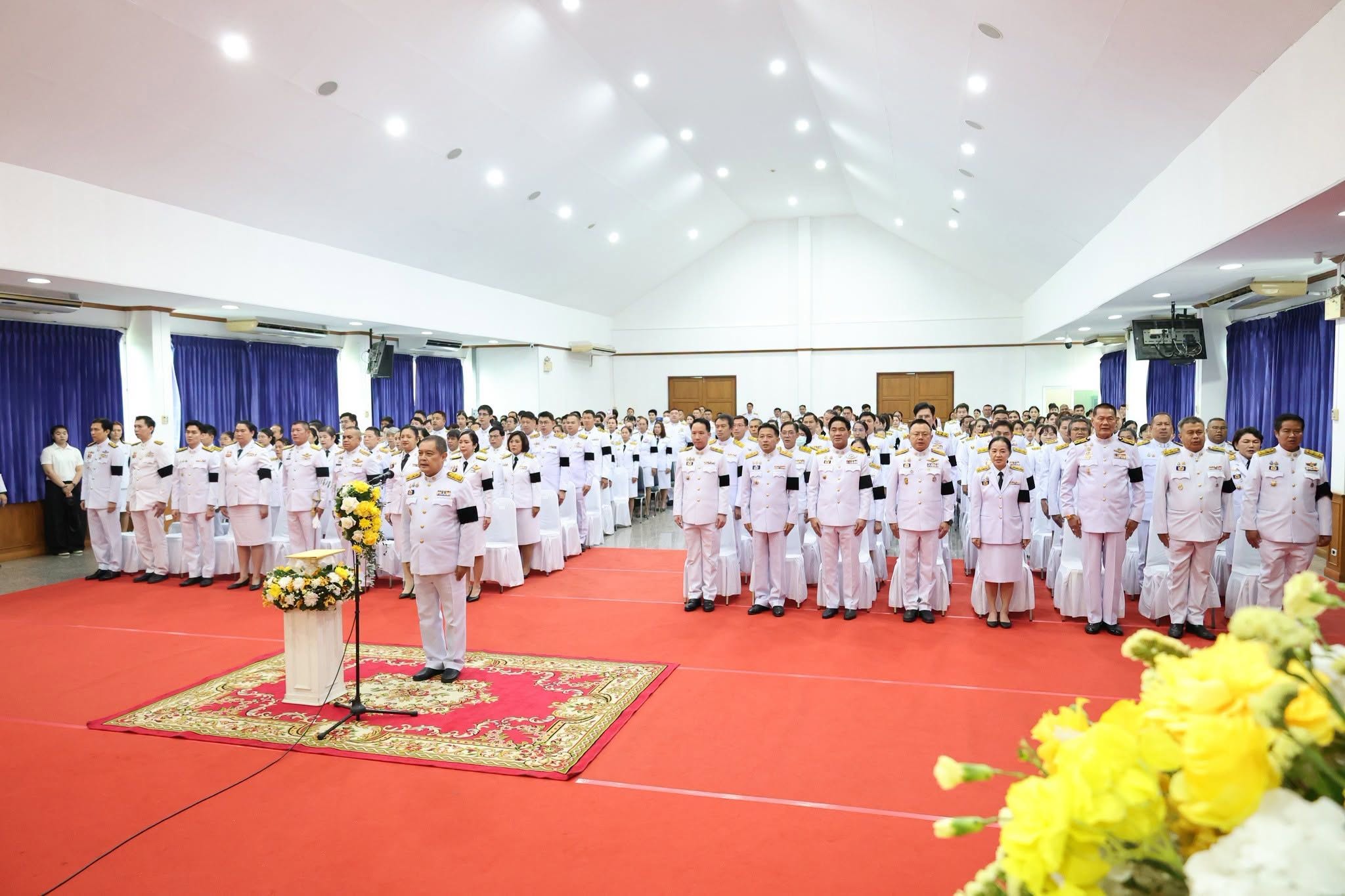 title - ข้าร่วมพิธีเจริญพระพุทธมนต์และทำบุญตักบาตร ถวายพระราชกุศล