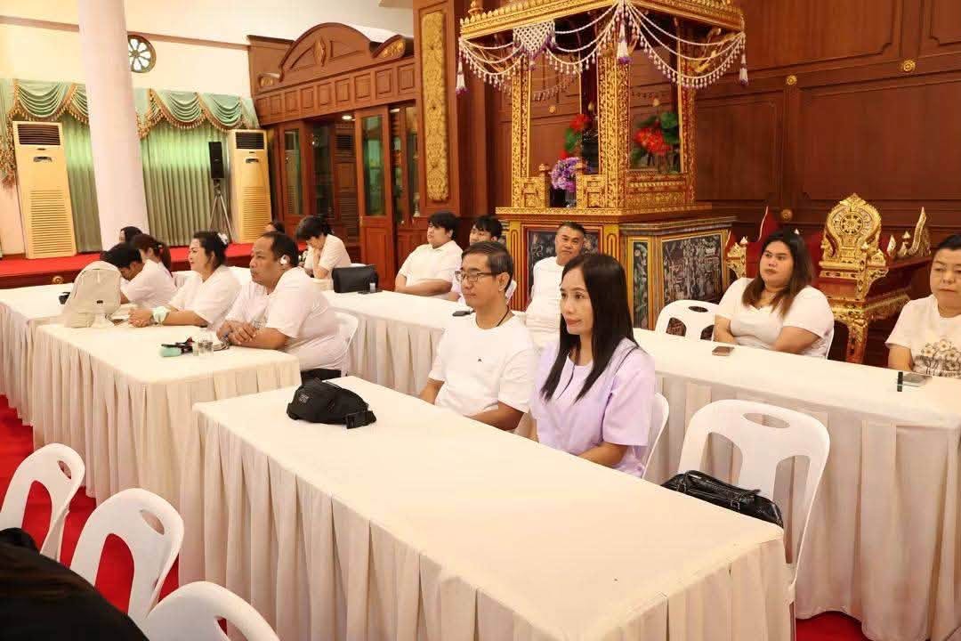 title -  เข้าร่วมโครงการฝึกปฏิบัติธรรมเพื่อเสริมสร้างความผาสุกและความผูกพันของบุคลากร น้อมนำหลักธรรมคำสอนของพระพุทธศาสนา ฝึกปฏิบัติสร้างภูมิคุ้มกันในจิตใจ