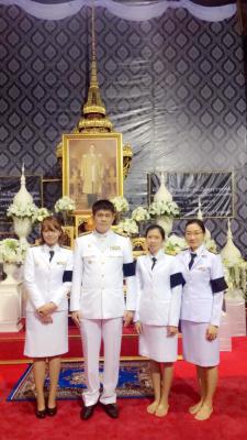 ร่วมพิธีบำเพ็ญกุศลเพื่อถวายเป็นพระราชกุศล  รัชกาลที่ 9 สวรรคตครบ 1 ปี