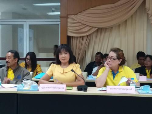 นางสาวพจนันท์ กองมาก ปฏิรูปที่ดินจังหวัดปทุมธานี      เข้าร่วมประชุมหารือโครงการบริหารจัดการเขตเกษตรเศรษฐกิจสินค้าเกษตรที่สำคัญ (Zoning) จังหวัดปทุมธานี