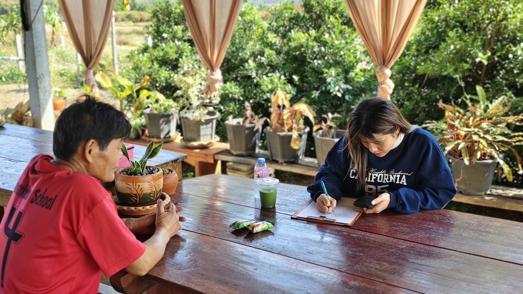 title - วันศุกร์ที่ 23 มกราคม 2569 นางสาวสุภาพร บุญธรรม ปฏิรูปที่ดินจังหวัดพะเยา มอบหมายให้นางสาวเมธาวดี วงศ์สุนทร นักวิชาการปฏิรูปที่ดินชำนาญการ ลงพื้นที่เข้าบันทึกถ้อยคำเกษตรกรกรณีการเผาในเขตพื้นที่ปฏิรูปที่ดิน ณ บ้านผู้ใหญ่บ้าน หมู่ที่ 11 ตำบลฝายกวาง อำเภอเชียงคำ จังหวัดพะเยา