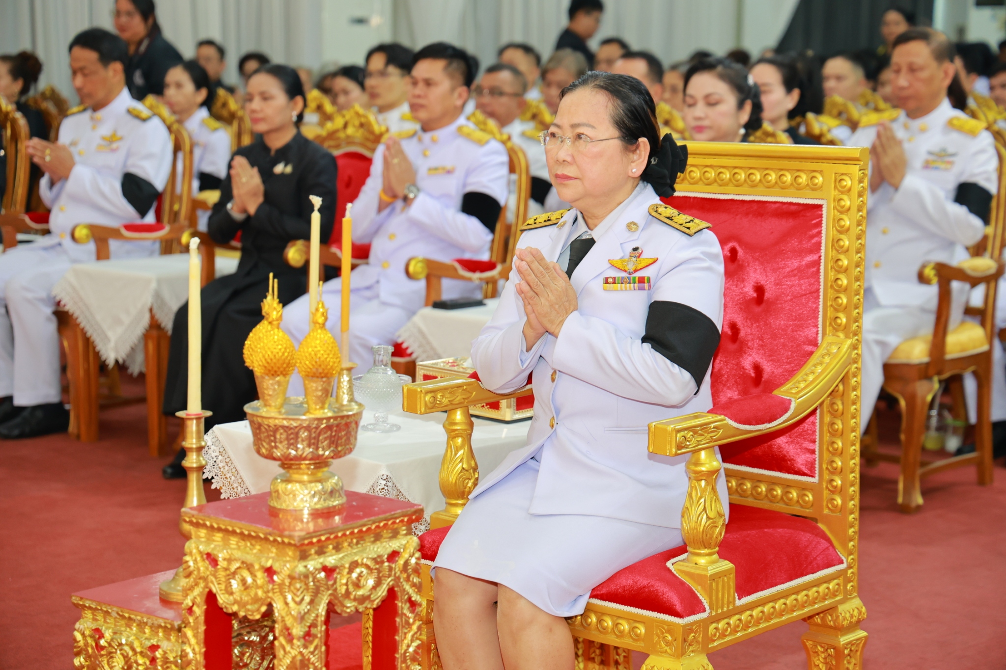 ส.ป.ก.เพชรบุรี ร่วมพิธีบําเพ็ญกุศลสตมวาร (๑๐๐ วัน) เพื่อถวายพระราชกุศลแด่ สมเด็จพระนางเจ้าสิริกิติ์ พระบรมราชินีนาถ พระบรมราชชนนีพันปีหลวง ณ วัดมหาธาตุ วรวิหาร อ.เมือง จ.เพชรบุรี