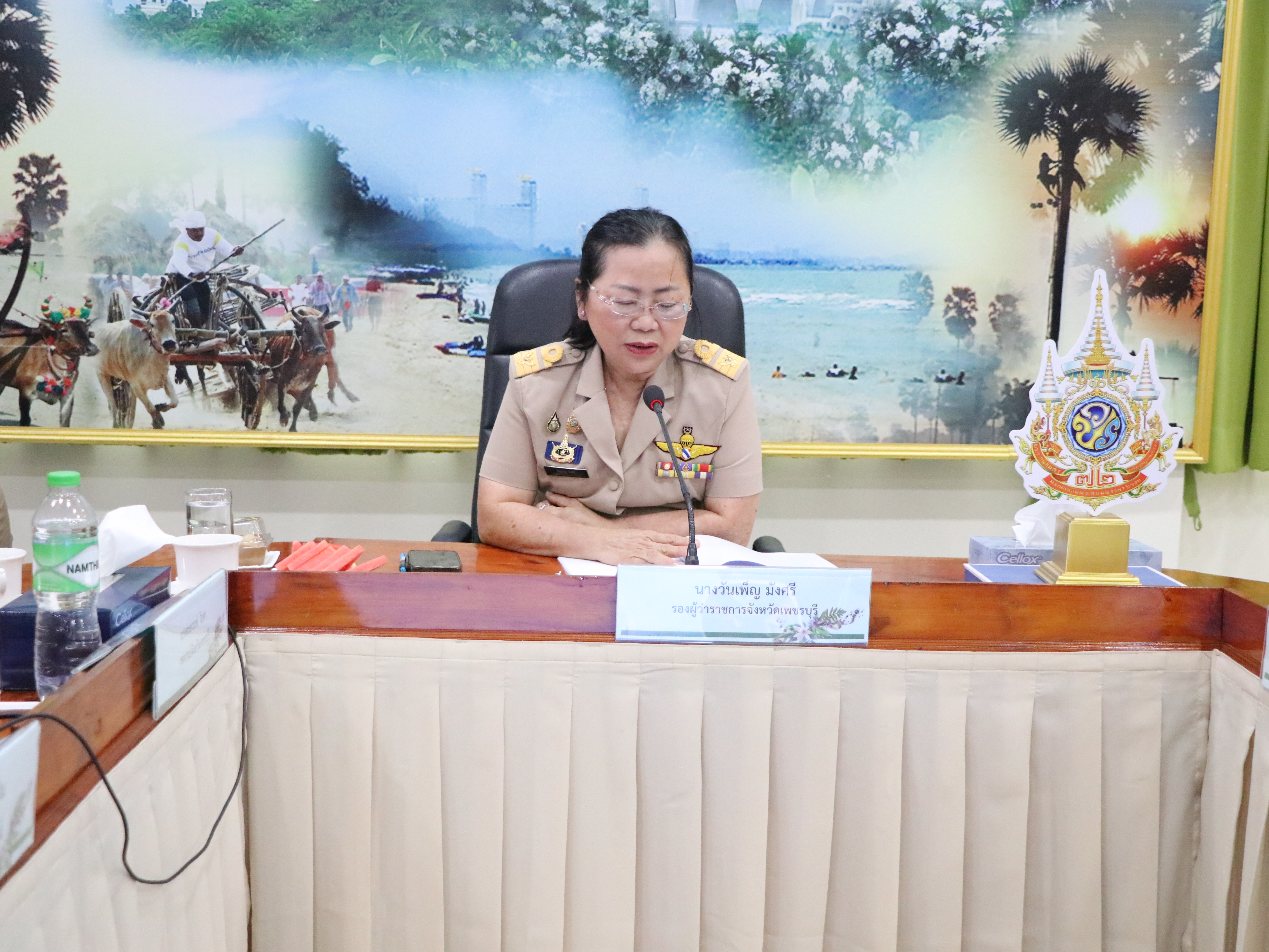 ส.ป.ก.เพชรบุรี ร่วมประชุมคณะทำงานส่งเสริมพัฒนาอาชีพและการตลาด ภายใต้คณะอนุกรรมการนโยบายที่ดิน (คทช.) จังหวัดเพชรบุรี ครั้งที่ 1/2569