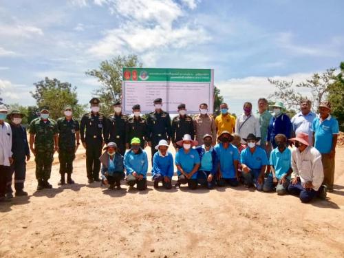 ต้อนรับคณะตรวจเยี่ยมการปฏิบัติงานโครงการปรับปรุงฟื้นฟูแหล่งน้ำและถนน จากกรมการทหารช่าง กองทัพบก