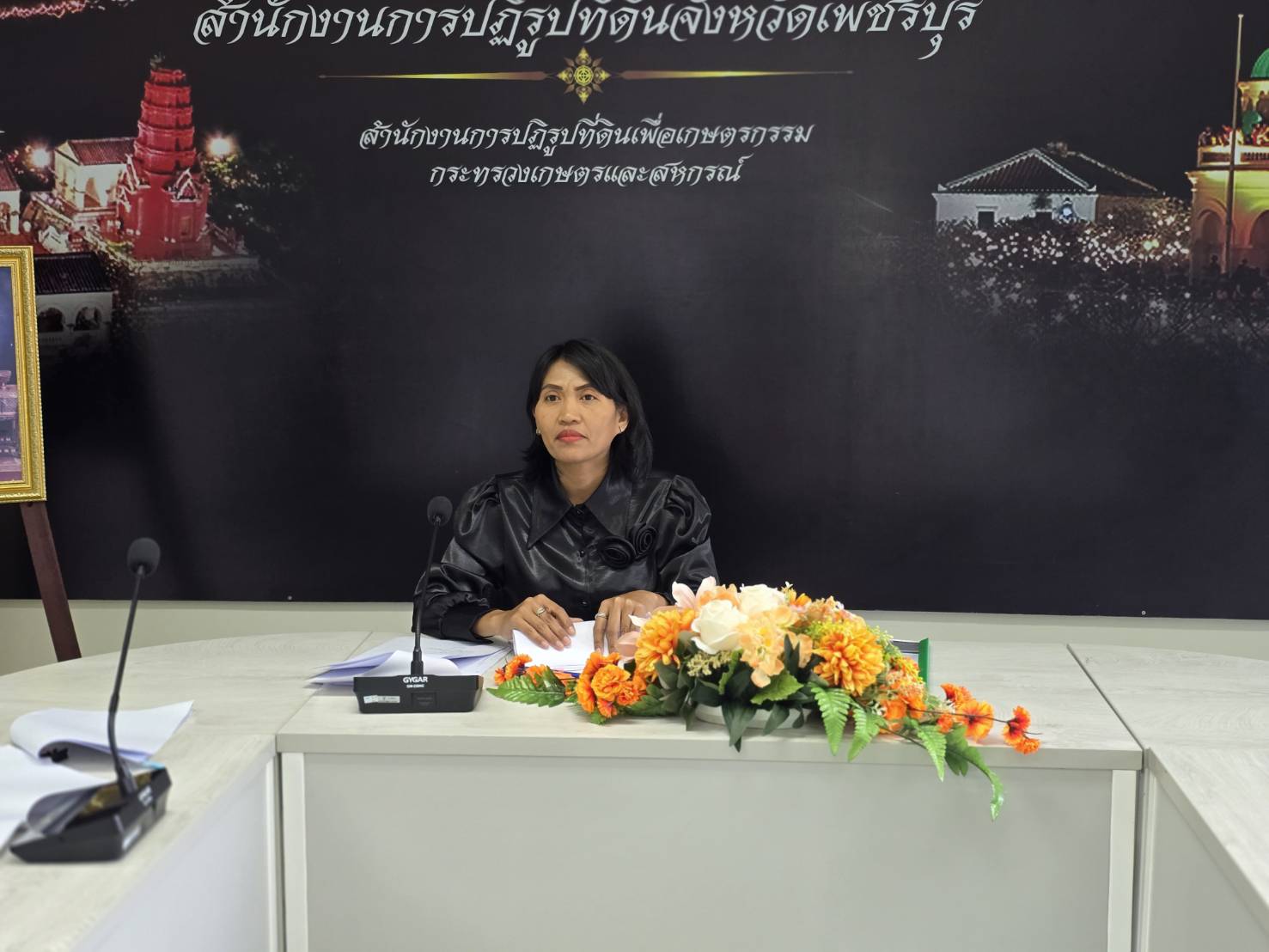 title - ส.ป.ก.เพชรบุรี จัดประชุมคณะทำงานติดตามและตรวจสอบข้อเท็จจริงแปลงที่ดิน ครั้งที่ 1/2568 เพื่อกำหนดแนวทางและติดตามการดำเนินงานตรวจสอบที่ดินในเขตปฏิรูปที่ดิน