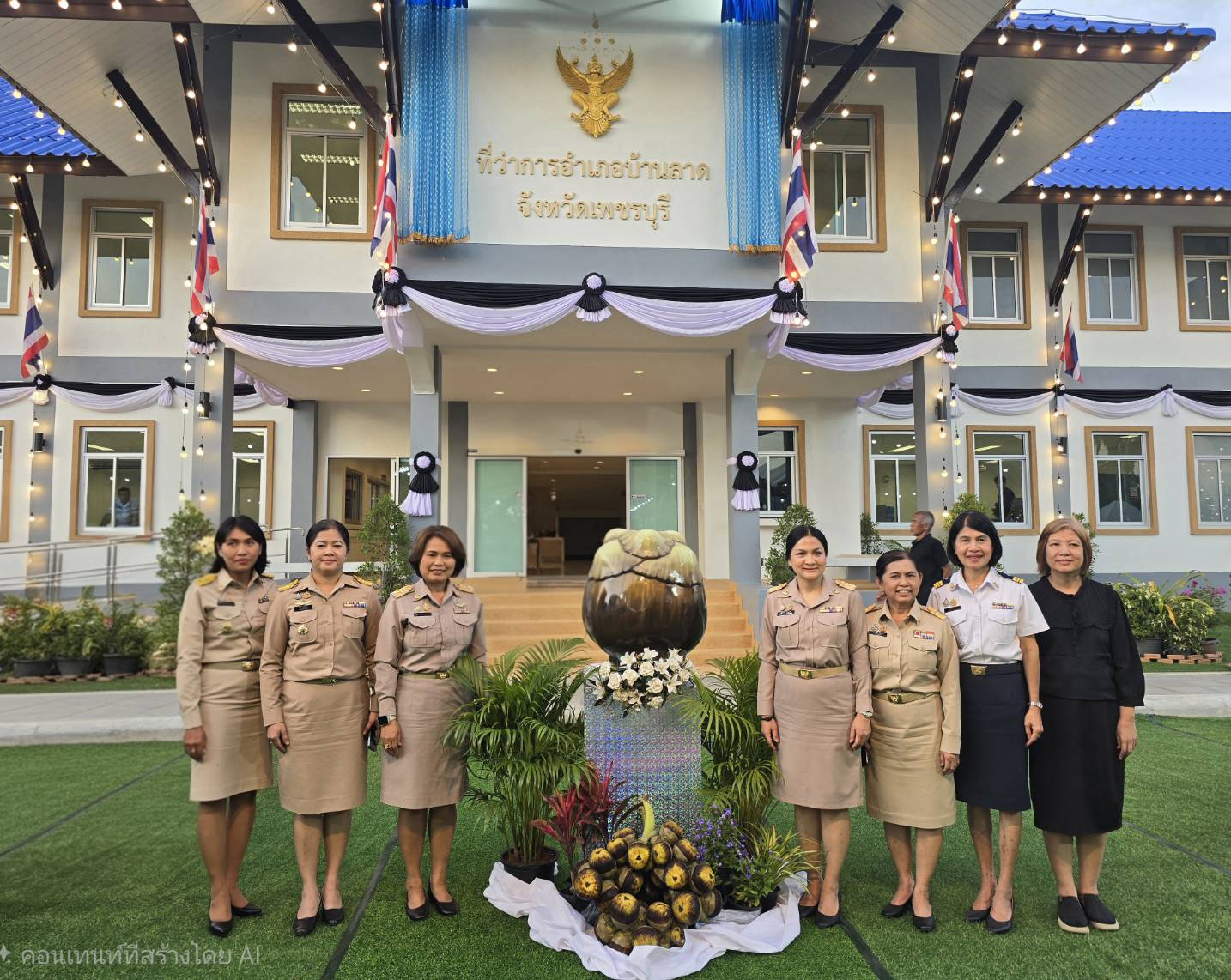 title - ส.ป.ก.เพชรบุรี ร่วมพิธีเปิดป้ายอาคารที่ว่าการอำเภอบ้านลาด (หลังใหม่) โดยมีนายอนุทิน ชาญวีรกุล นายกรัฐมนตรีและรัฐมนตรีว่าการกระทรวงมหาไทย เป็นประธานในพิธีฯ