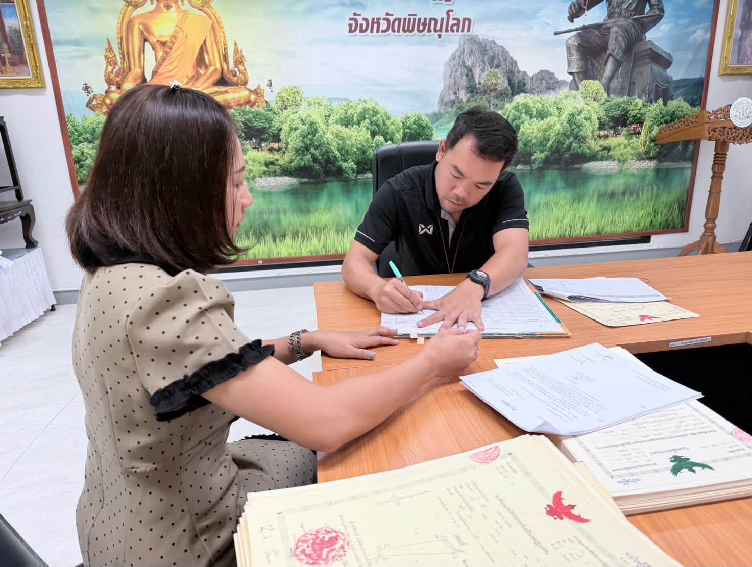 title - ส.ป.ก.พิษณุโลก ร่วมกับ ธกส.สาขาวัดโบสถ์ แลกเปลี่ยนส.ป.ก.4-01 เป็นโฉนดเพื่อการเกษตร