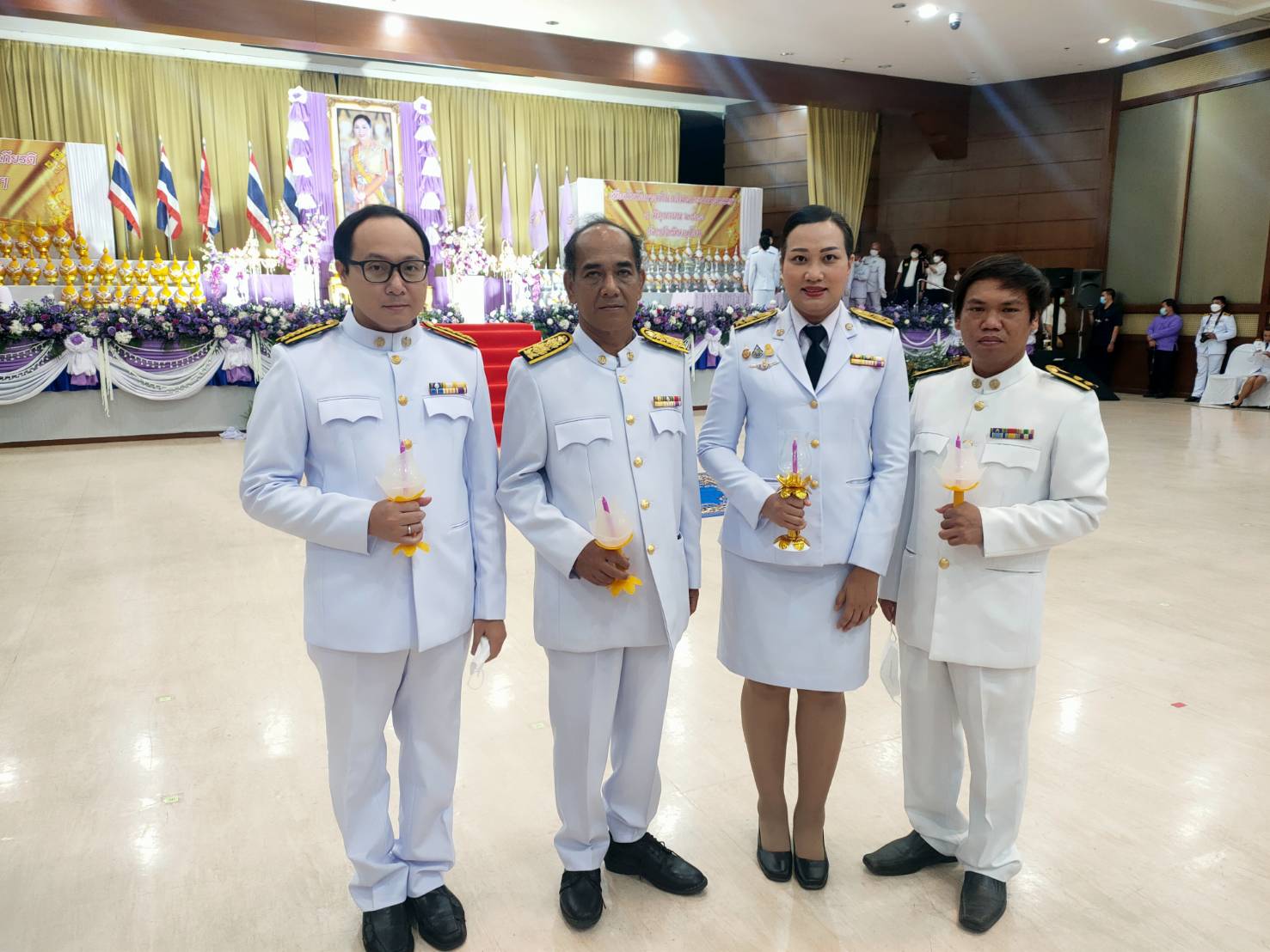 วันที่ 3 มิถุนายน 2566 ส.ป.ก.พิษณุโลก ร่วมพิธีวางพานพุ่มถวายราชสักการะและจุดเทียนถวายพระพรชัยมงคล เนื่องในวันเฉลิมพระชนมพรรษา สมเด็จพระนางเจ้าสุทิดา พัชรสุธาพิมลลักษณ พระบรมราชินี 3 มิถุนายน 2566