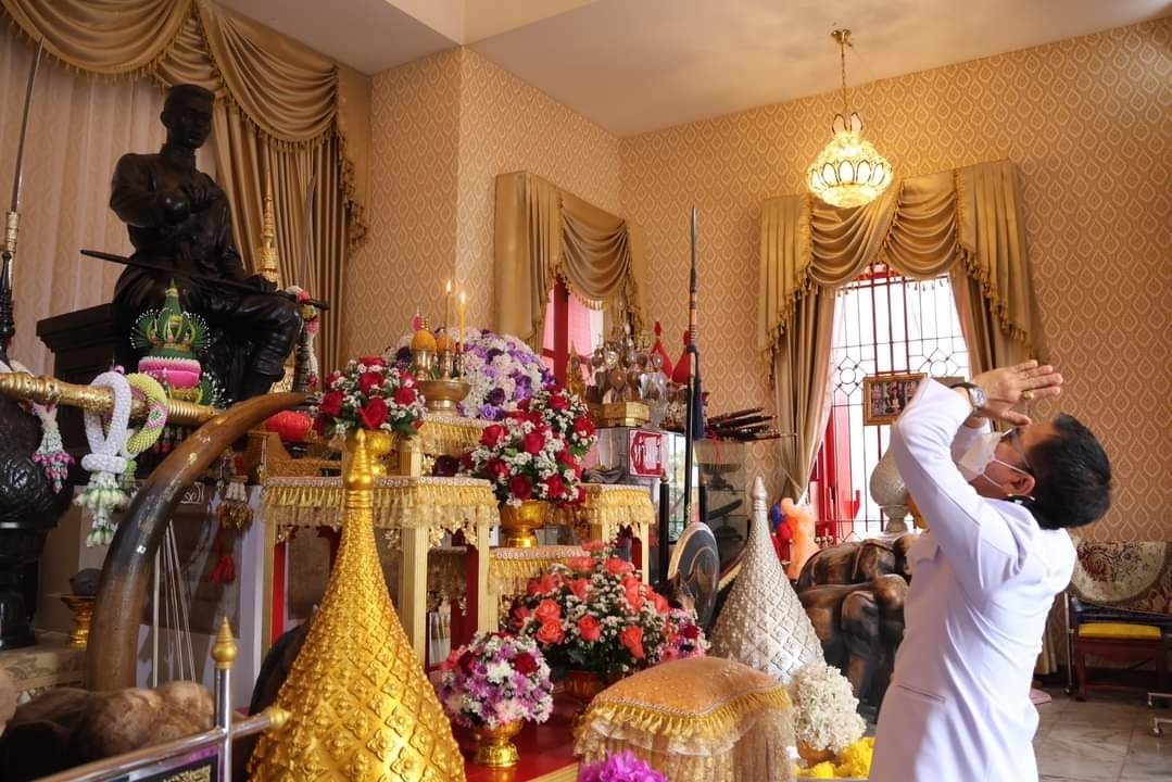 วันที่ 18 มกราคม 2566 ส.ป.ก.พิษณุโลก น้อมรำลึกถึงองค์สมเด็จพระนเรศวรมหาราช กษัตริย์นักรบ ผู้กล้า เนื่องในวันยุทธหัตถี หรือวันกองทัพไทย ประจำปี 2566