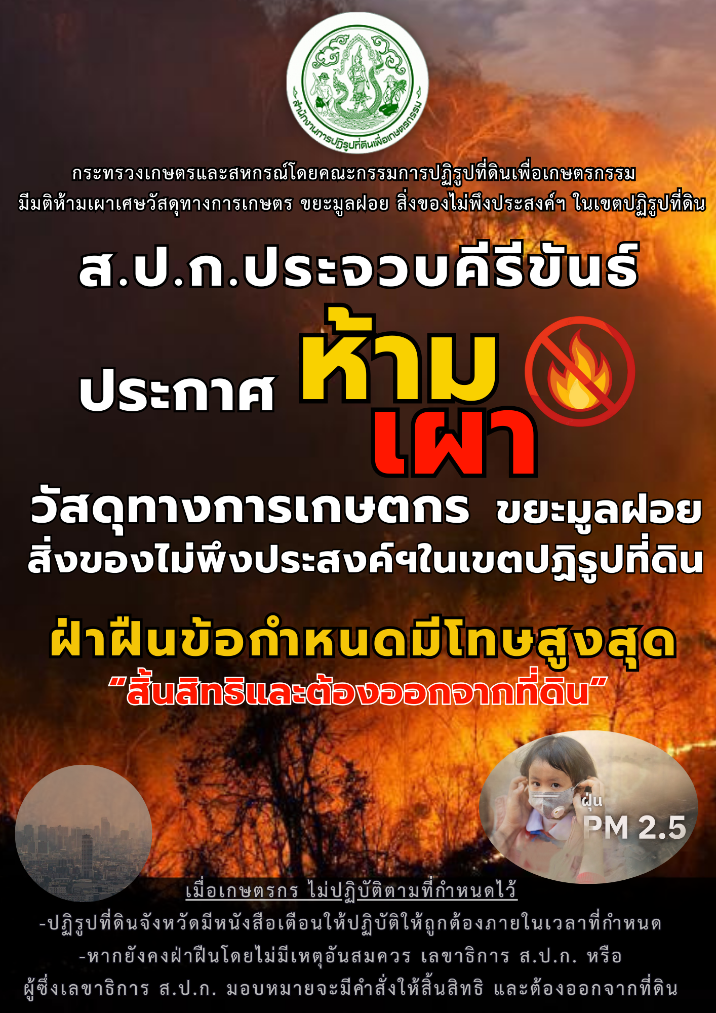 ส.ป.ก.ประจวบคีรีขันธ์ ประกาศ 
