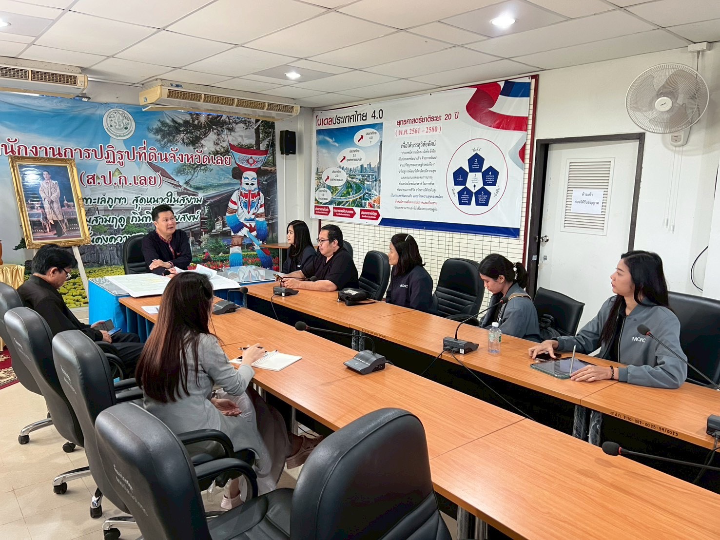 title - ศทส. ลงพื้นที่จัดทำฐานข้อมูลเชิงพื้นที่การใช้ประโยชน์อาคาร และสิ่งปลูกสร้างในเขตปฏิรูปที่ดิน จัดเก็บข้อมูลภาคสนามผ่าน Application Fieldmap และประชาสัมพันธ์การใช้งานระบบ GIS Portal ณ จังหวัดเลย 