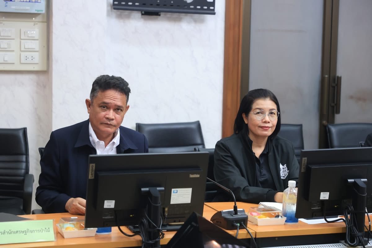 title - ศทส. จัดประชุมหารือความเป็นไปได้ในการเชื่อมโยงข้อมูลระบบจัดการป่าไม้อย่างยั่งยืน กับ ส.ป.ก. ผ่าน API สู่ระบบ eTree