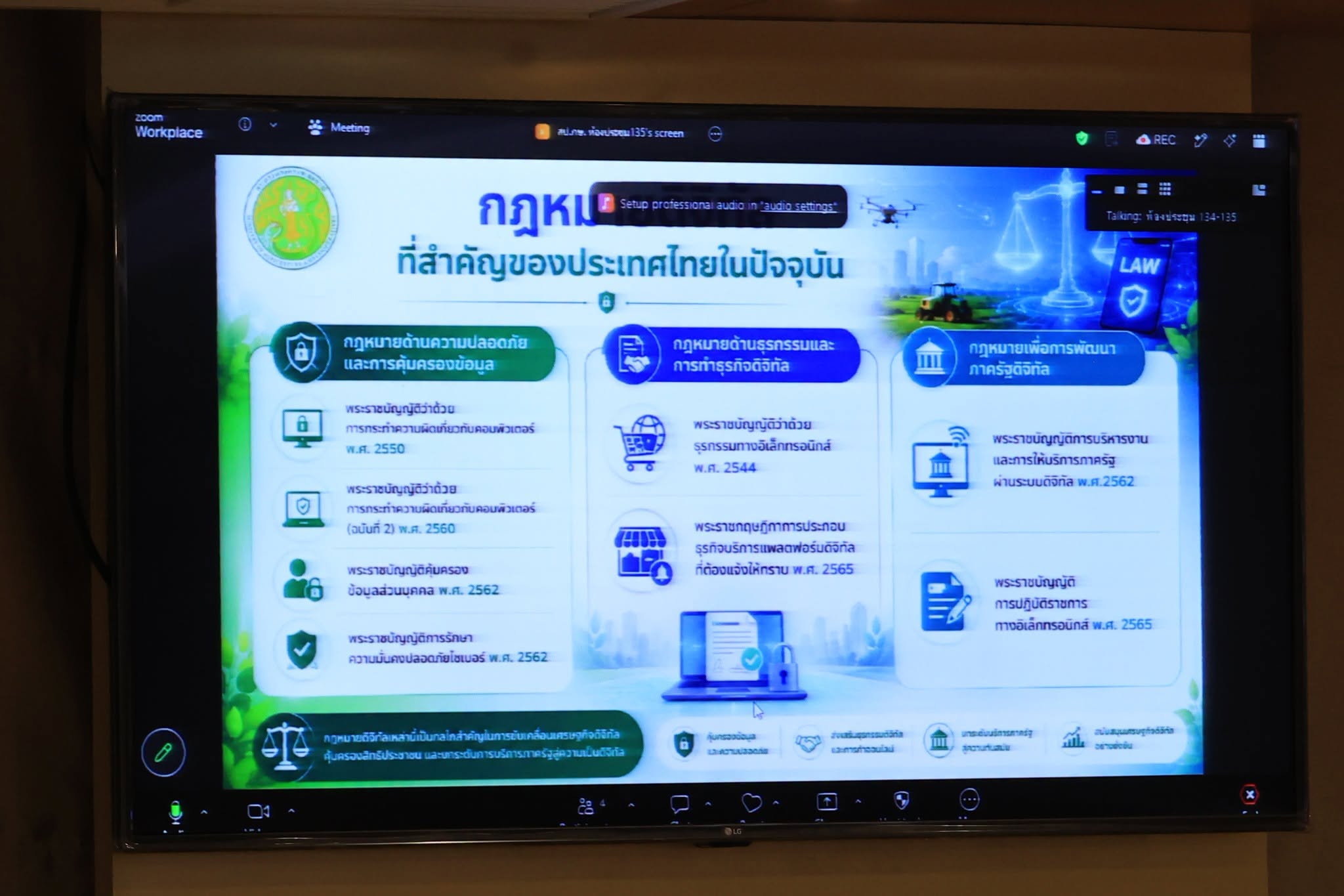 title - ศทส. ร่วมประชุมคณะกรรมการนโยบายและกำกับดูแลเทคโนโลยีสารสนเทศและปัญญาประดิษฐ์ของกระทรวงเกษตรและสหกรณ์ ครั้งที่ 1/2569 ณ ห้องประชุม 134 - 135 กระทรวงเกษตรและสหกรณ์ เขตพระนคร กรุงเทพฯ