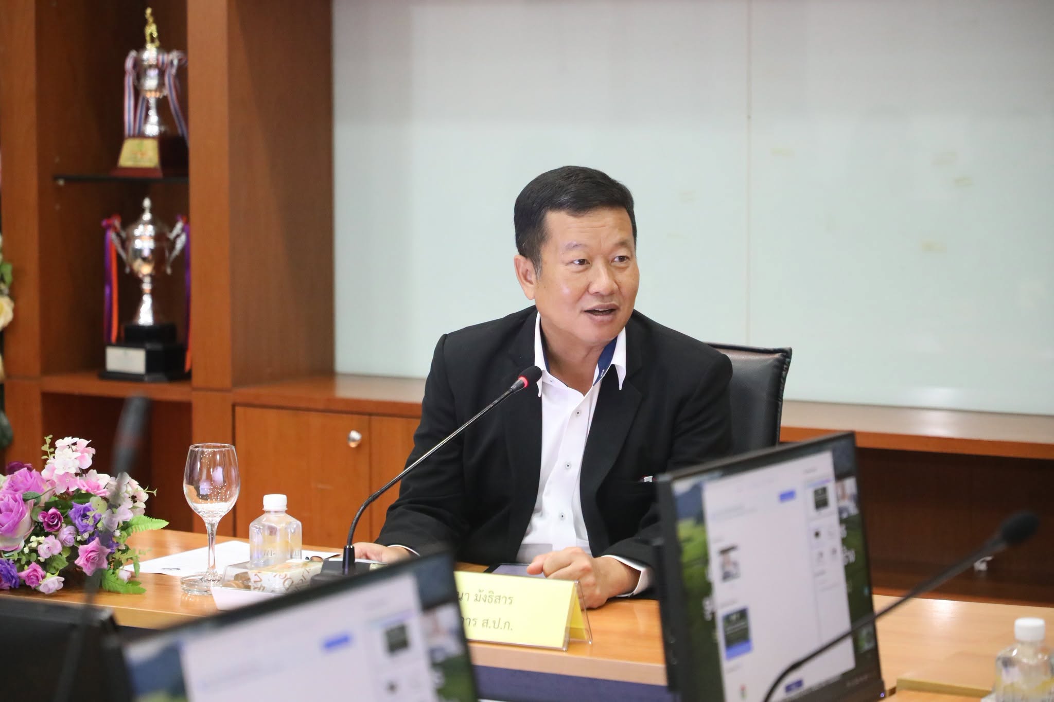 title - ศทส. จัดประชุมหารือการแลกเปลี่ยนข้อมูลเกษตรกร รูปแปลงที่ดิน และข้อมูลผู้เสียภาษี สิ่งปลูกสร้าง ระหว่าง สำนักงานการปฏิรูปที่ดินเพื่อเกษตรกรรม กับ กรมส่งเสริมการปกครองส่วนท้องถิ่น