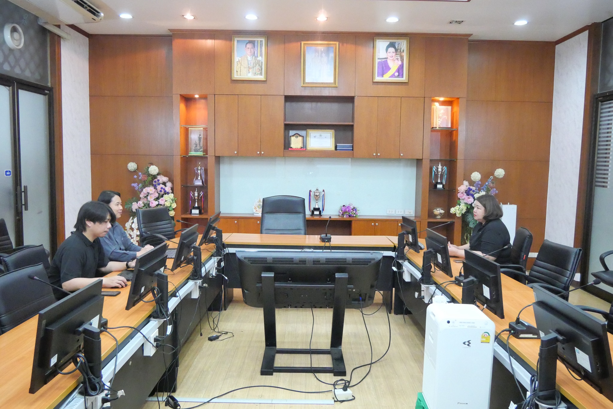 title - ศทส. จัดประชุมการใช้งานระบบ E-office (Timesheet) ในการปฏิบัติงานนอกสถานที่ตั้ง