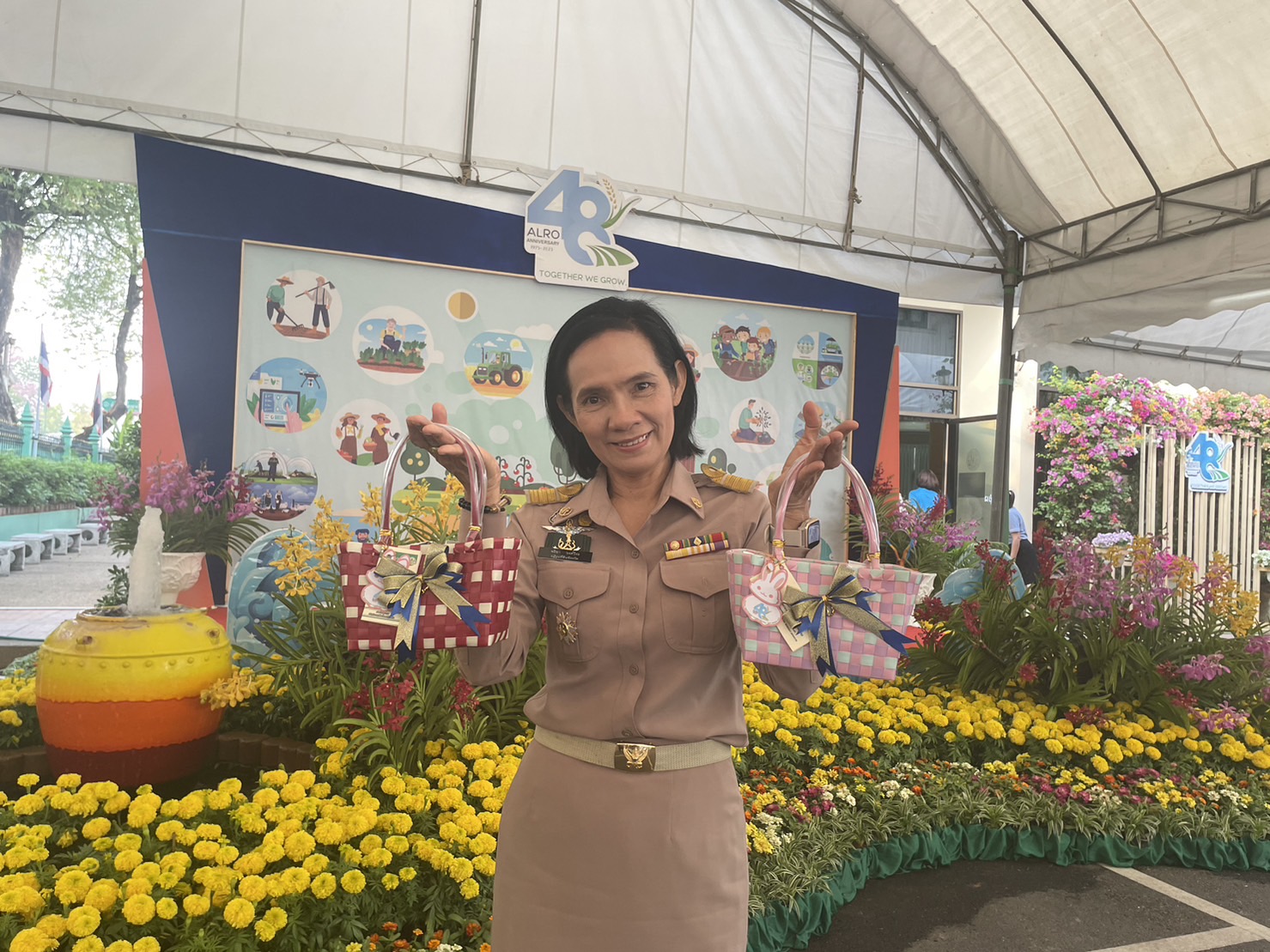 ส.ป.ก.อำนาจเจริญ ร่วมงานวันคล้ายวันสถาปนา ส.ป.ก.  “ALRO Together We Grow 48 ปี ส.ป.ก. เติบโตไปด้วยกัน สู่การพัฒนาที่ยั่งยืน”