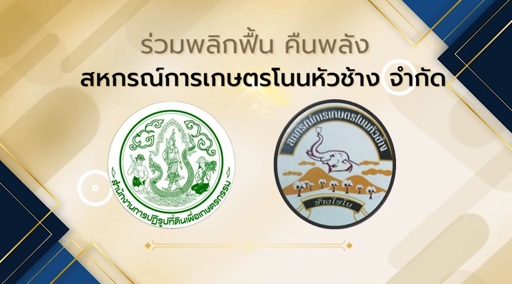 ผลการปฏิรูปที่ดิน สหกรณ์การเกษตรโนนหัวช้าง จำกัด ตำบลสร้างค้อ อำเภอภูพาน จังหวัดสกลนคร