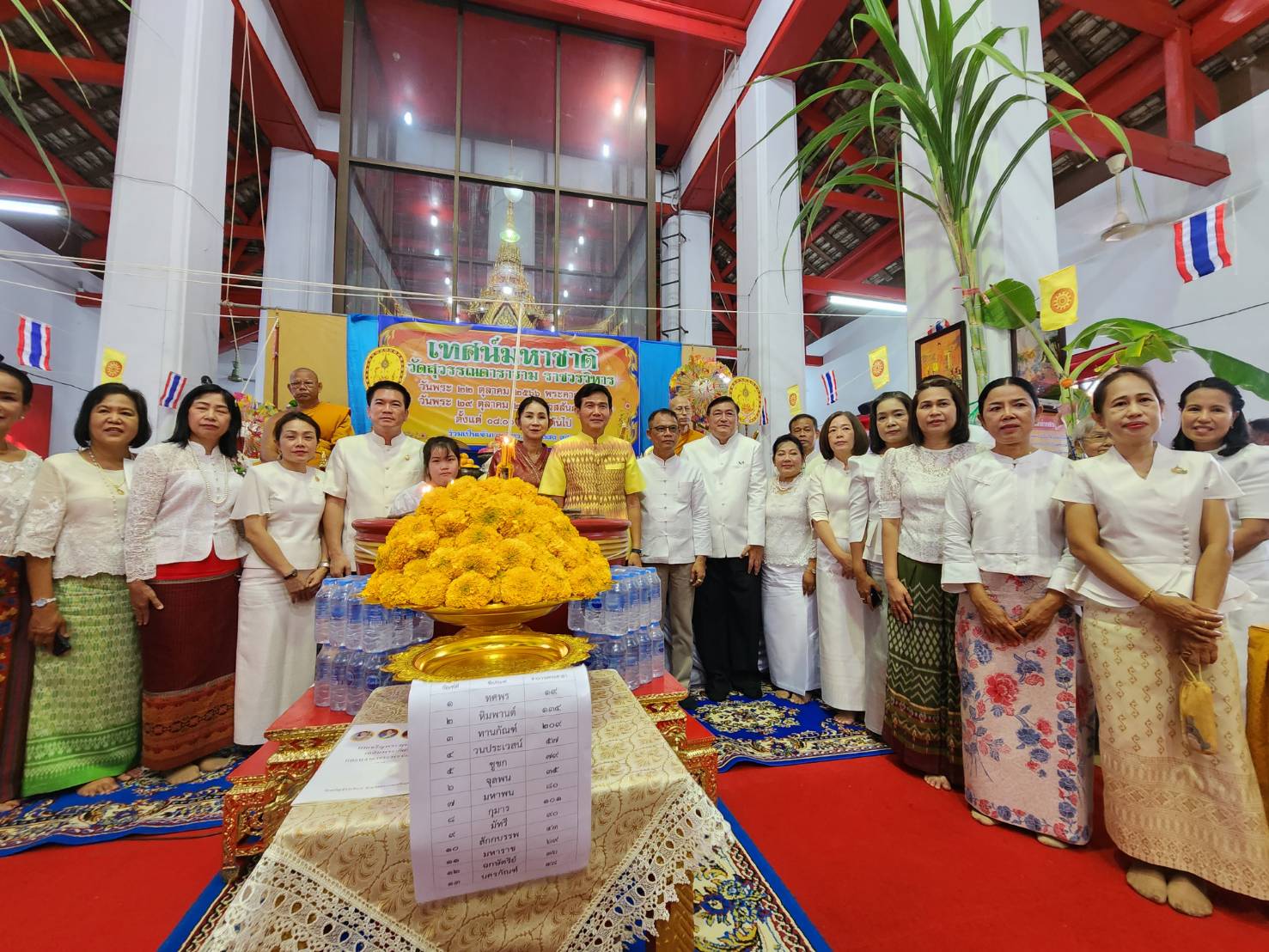 ปฏิรูปที่ดินจังหวัดพระนครศรีอยุธยา ร่วมกิจกรรมในพิธีทำบุญตักบาตร เข้าวัดปฏิบัติธรรมวันธรรมสวนะ ภายใต้กิจกรรม ผู้ว่าฯ พาทำบุญ