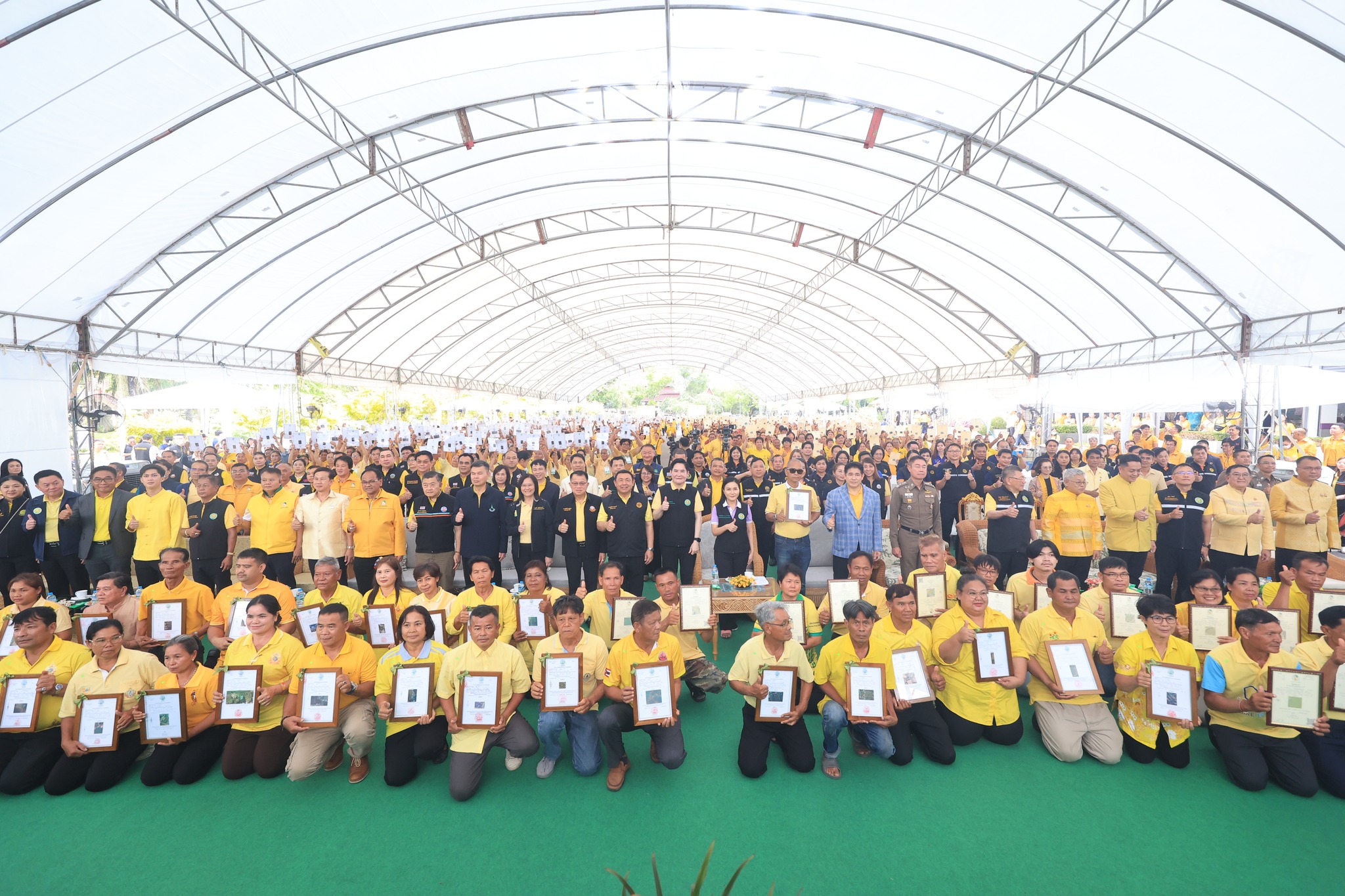 เข้าร่วมการปฏิบัติงานเชื่อมโยงสัญญาณถ่ายทอดสดพิธีเปิดงาน Kick Off โครงการมอบโฉนดต้นไม้และโฉนดต้นยางพารา