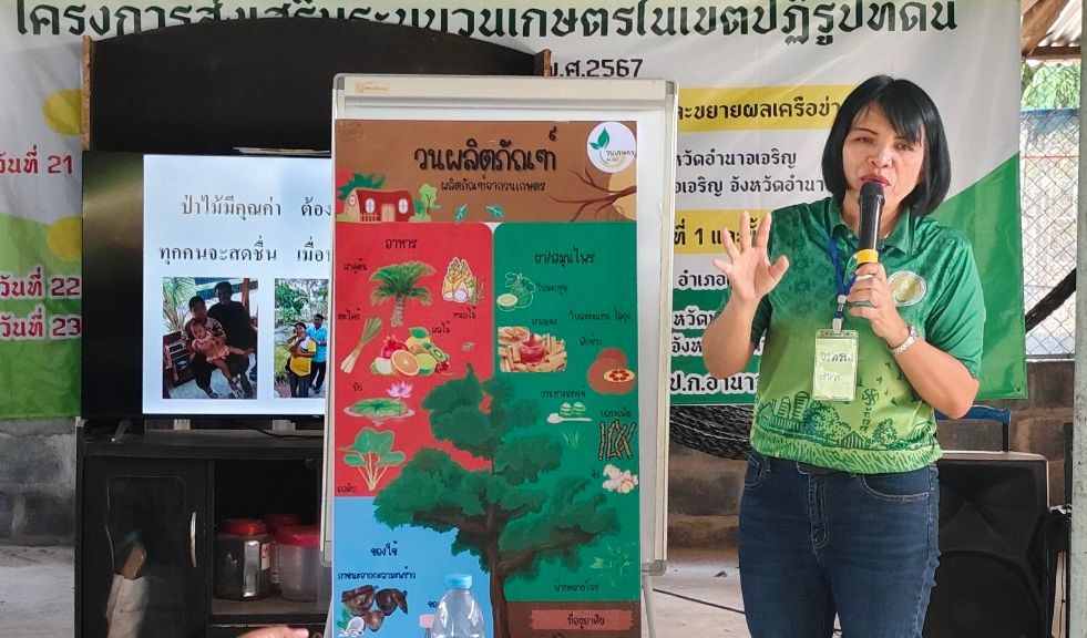 ส.ป.ก.อำนาจเจริญ จัดฝึกอบรมเกษตรกรโครงการส่งเสริมระบบวนเกษตร ในเขตปฏิรูปที่ดิน ปีงบประมาณ ๒๕๖๗ (ข่าวแชร์)
