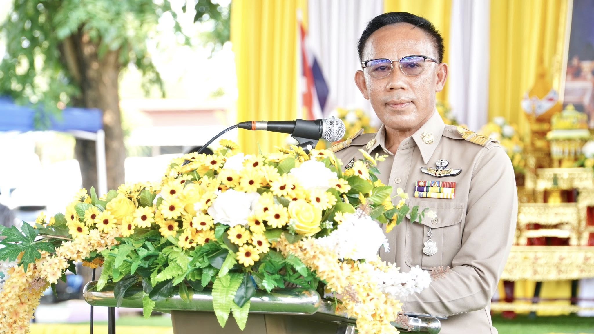 title - วันที่ 22 เมษายน 2569 นายวิทูล ประดิษฐบุญ ปฏิรูปที่ดินจังหวัดปราจีนบุรี  พร้อมด้วย เจ้าหน้าที่ ส.ป.ก.ปราจีนบุรี เข้าร่วมโครงการจังหวัดเคลื่อนที่  โครงการ 