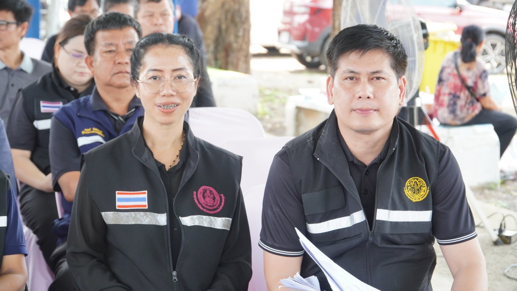 title - วันที่ 22 เมษายน 2569 นายวิทูล ประดิษฐบุญ ปฏิรูปที่ดินจังหวัดปราจีนบุรี  พร้อมด้วย เจ้าหน้าที่ ส.ป.ก.ปราจีนบุรี เข้าร่วมโครงการจังหวัดเคลื่อนที่  โครงการ 