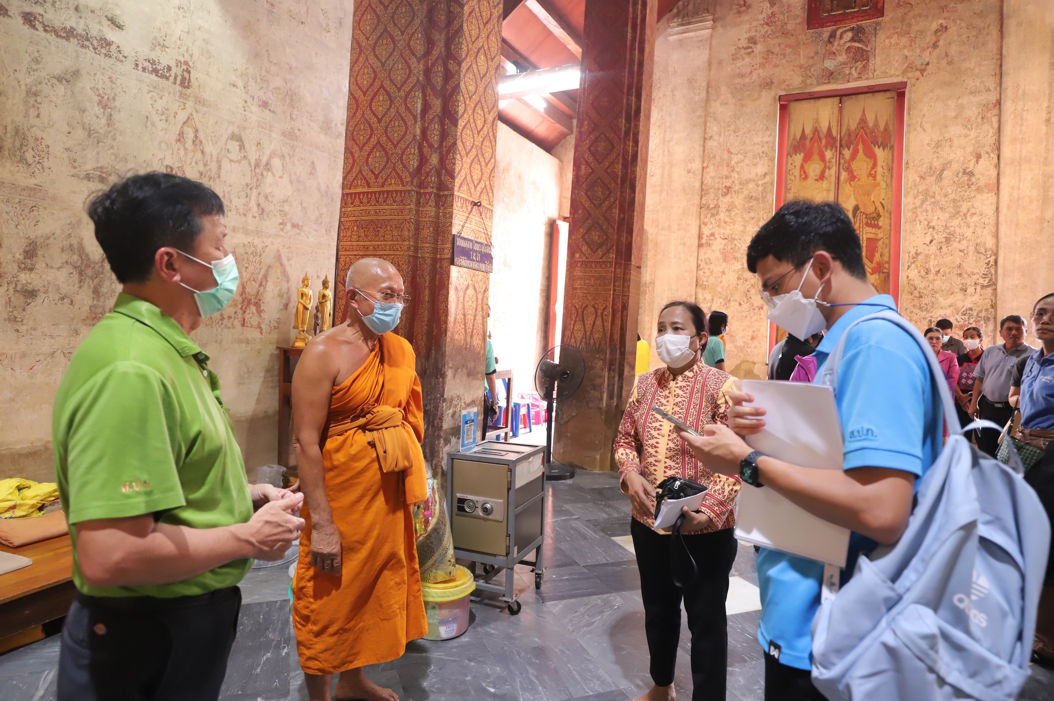 ส.ป.ก. เพชรบุรี คณะทำงานดำเนินงานถวายผ้าพระกฐินพระราชทานของสำนักงานการปฏิรูปที่ดินเพื่อเกษตรกรรม และเจ้าหน้าที่ที่เกี่ยวข้อง เข้าร่วมประชุมการเตรียมความพร้อมในงานถวายผ้าพระกฐิน พระราชทาน ประจำปี พ.ศ. 2566