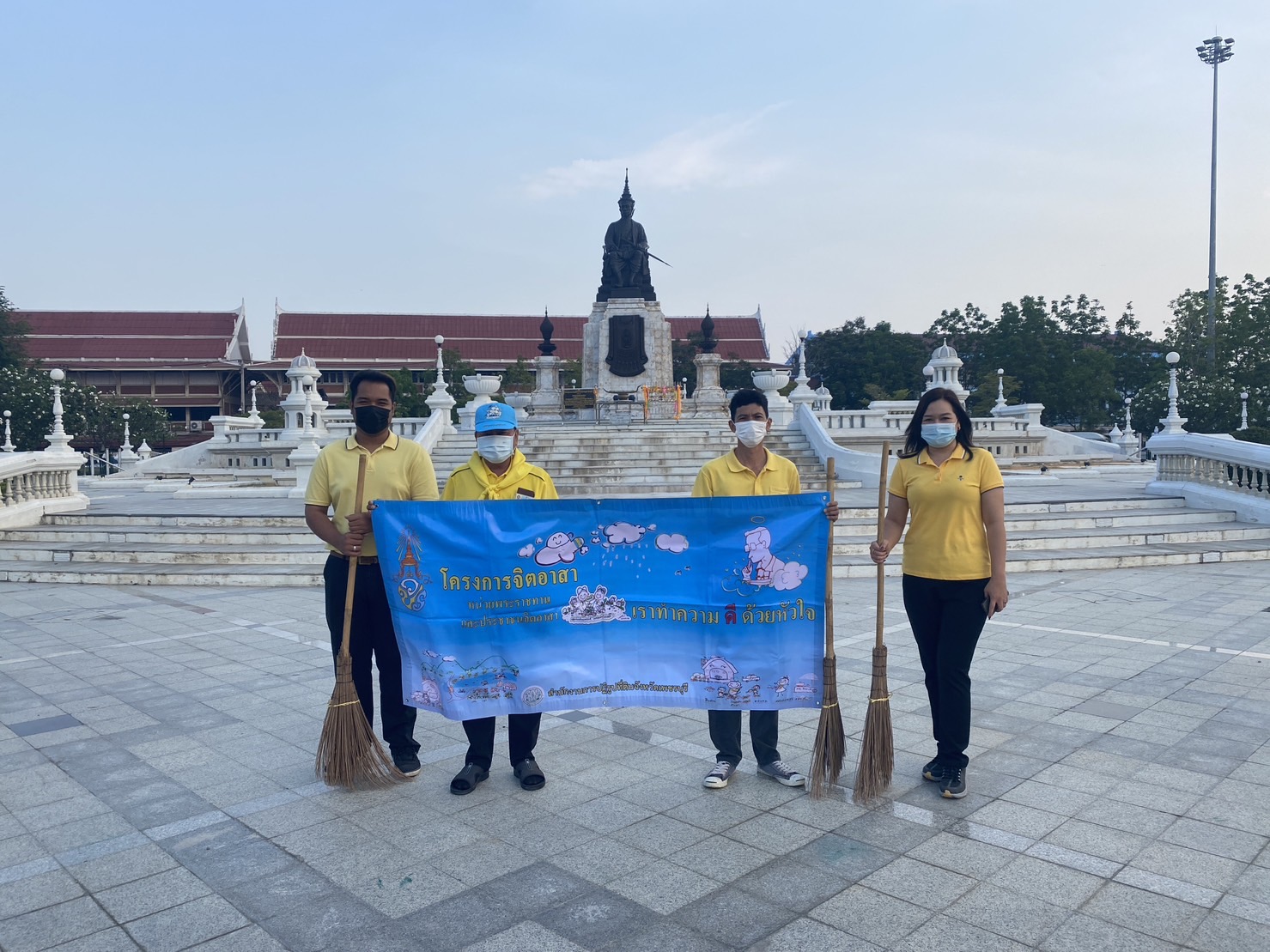 ส.ป.ก. เพชรบุรี เข้าร่วมกิจกรรมบูรณาการการรักษาความสงบเรียบร้อยและการรักษาความสะอาดพื้นที่อุทยานเฉลิมพระเกียรติพระบาทสมเด็จพระจอมเกล้าเจ้าอยู่หัว พระนครคีรี ประจำปี พ.ศ. 2566