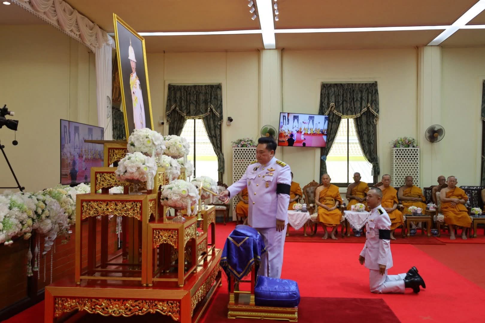 title - ปฏิรูปที่ดินจังหวัดพระนครศรีอยุธยา เข้าร่วมพิธีบำเพ็ญกุศล ในวาระครบ ๗ วัน (สัตตมวาร) แห่งการสิ้นพระชนม์ ถวายเป็นพระกุลแด่สมเด็จพระเจ้าลูกเธอ เจ้าฟ้าพัชรกิติยาภา นเรนทิราเทพยวดี กรมหลวงราชสาริณีสิริพัชร มหาวัชรราชธิดาร่วมพิธี