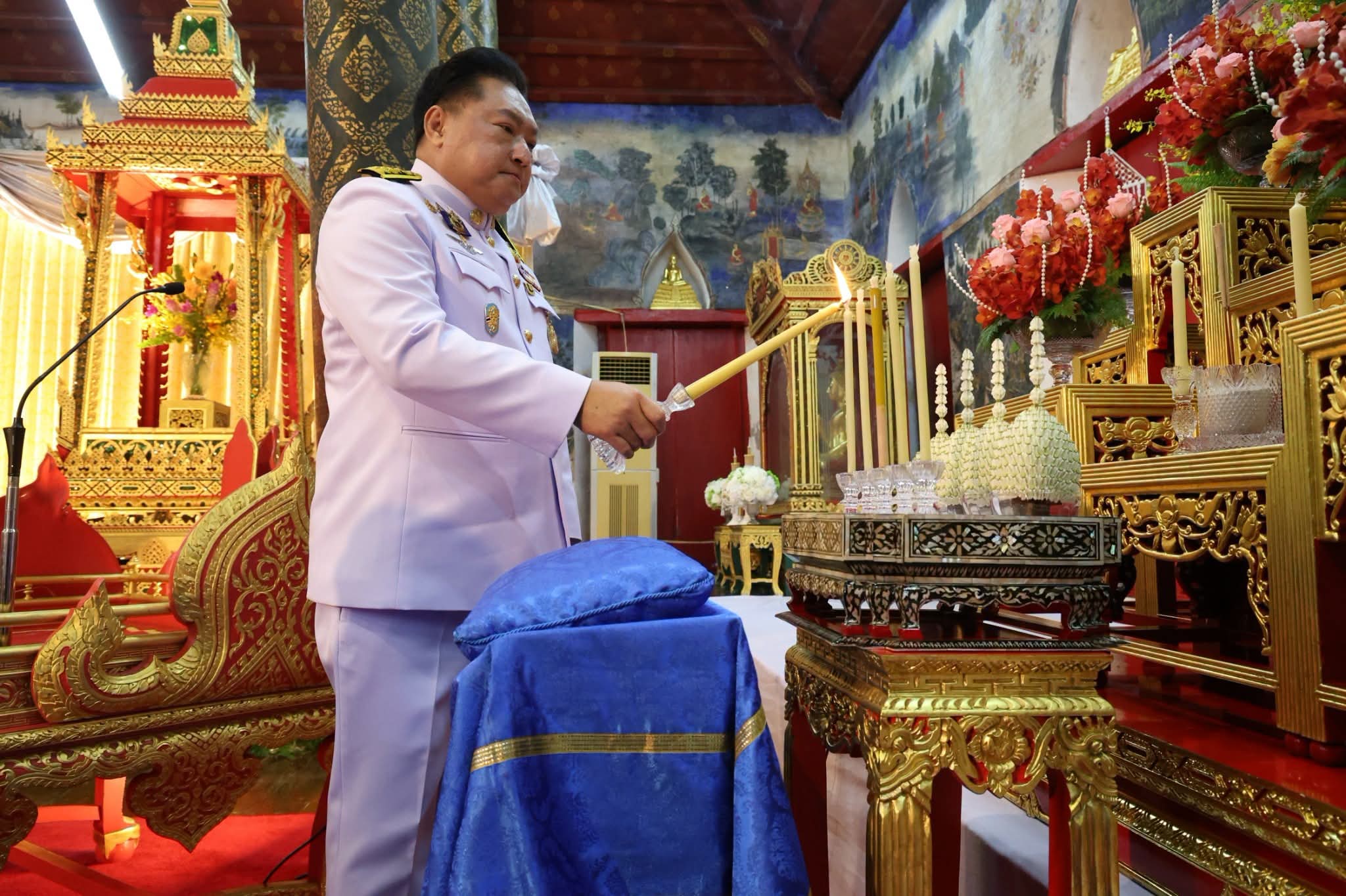 title - นางสาวอมรรัตน์ แขวงโสภา ปฏิรูปที่ดินจังหวัดพระนครศรีอยุธยา  พร้อมด้วยเจ้าหน้าที่ฝ่ายบริหารทั่วไป สำนักงานการปฏิรูปที่ดินจังหวัดพระนครศรีอยุธยา  ร่วมพิธีบำเพ็ญกุศล ในวาระครบ ๑๐๐ วัน (สตมวาร) แห่งการสิ้นพระชนม์ ถวายเป็นพระกุศลแด่ สมเด็จพระเจ้าลูกเธอ เจ้าฟ้าพัชรกิติยาภา นเรนทิราเทพยวดี กรมหลวงราชสาริณีสิริพัชร มหาวัชรราชธิดา ศาลาการเปรียญ วัดกษัตราธิราช วรวิหาร อำเภอพระนครศรีอยุธยา จังหวัดพระนครศรีอยุธยา