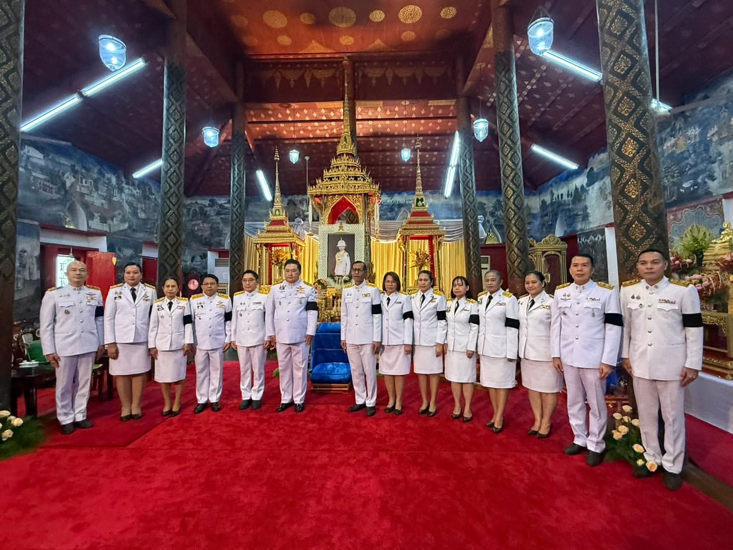 นางสาวอมรรัตน์ แขวงโสภา ปฏิรูปที่ดินจังหวัดพระนครศรีอยุธยา  พร้อมด้วยเจ้าหน้าที่ฝ่ายบริหารทั่วไป สำนักงานการปฏิรูปที่ดินจังหวัดพระนครศรีอยุธยา  ร่วมพิธีบำเพ็ญกุศล ในวาระครบ ๑๐๐ วัน (สตมวาร) แห่งการสิ้นพระชนม์ ถวายเป็นพระกุศลแด่ สมเด็จพระเจ้าลูกเธอ เจ้าฟ้าพัชรกิติยาภา นเรนทิราเทพยวดี กรมหลวงราชสาริณีสิริพัชร มหาวัชรราชธิดา ศาลาการเปรียญ วัดกษัตราธิราช วรวิหาร อำเภอพระนครศรีอยุธยา จังหวัดพระนครศรีอยุธยา