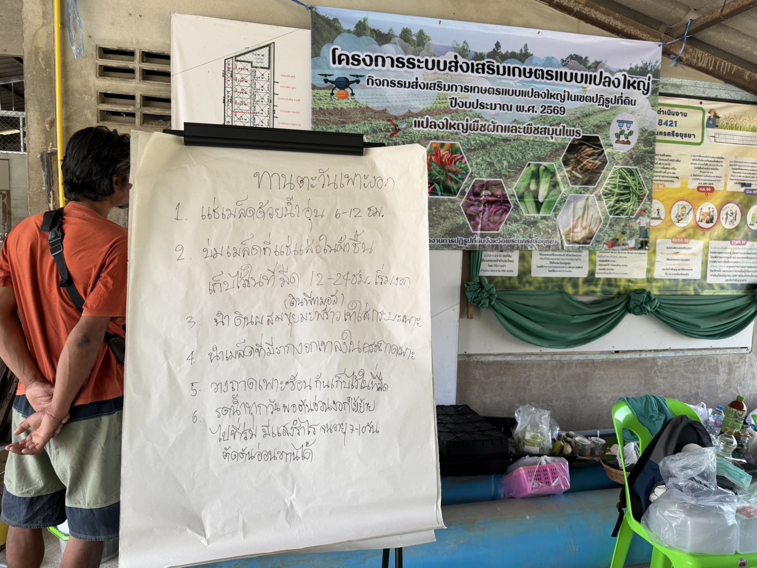 title - ส.ป.ก.พระนครศรีอยุธยา จัดฝึกอบรมเกษตรกรภายใต้โครงการระบบส่งเสริมเกษตรแบบแปลงใหญ่ กิจกรรมส่งเสริมการเกษตรแบบแปลงใหญ่ในเขตปฏิรูปที่ดิน ปีงบประมาณ พ.ศ. ๒๕๖๙ หลักสูตรที่ ๓ การแปรรูปสินค้าเกษตรเพื่อเพิ่มรายได้อย่างยั่งยืน